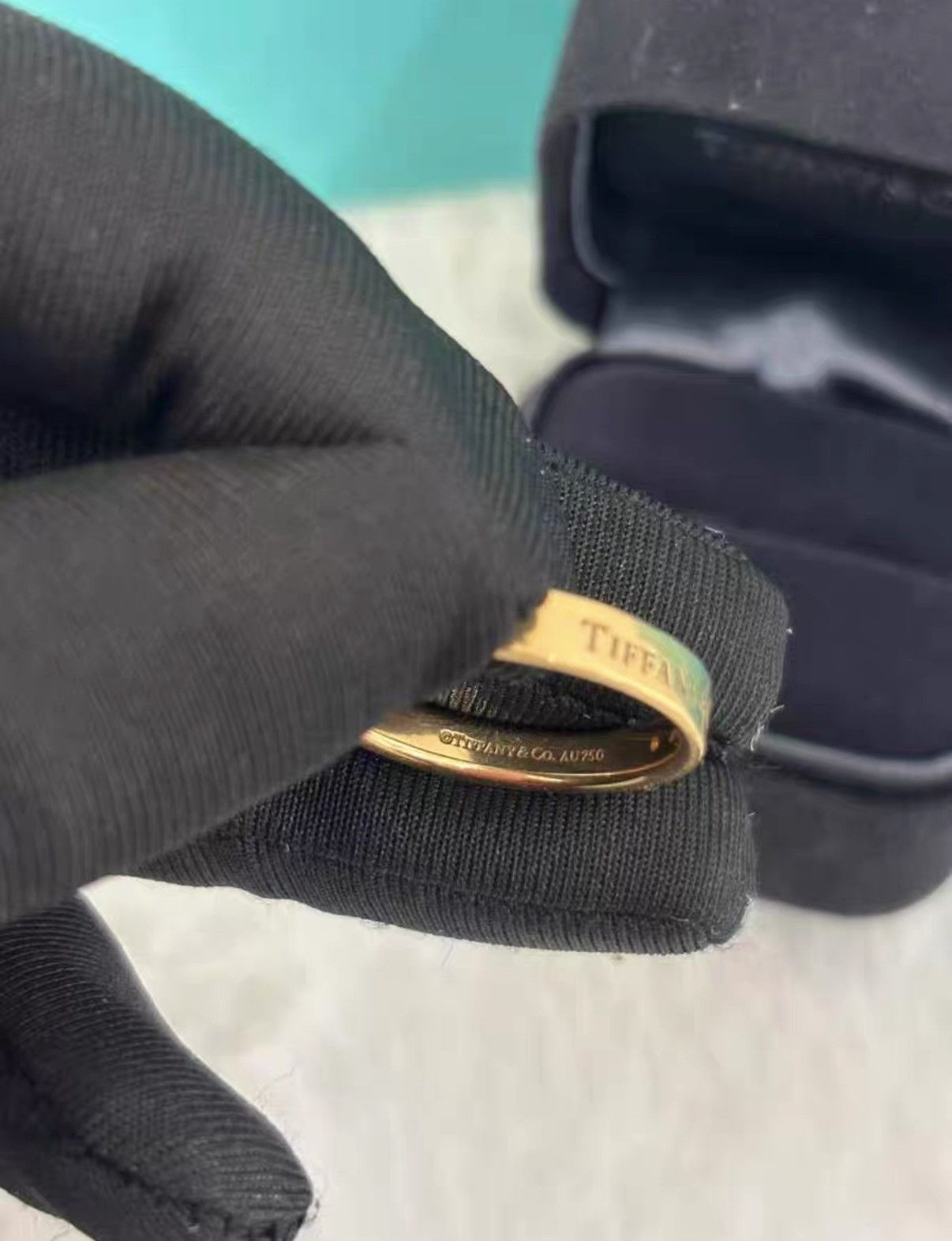 Tiffany & Co. Tiffany & Co. 18K gold ring with three diamonds J38 Size ONE SIZE - 6 Thumbnail