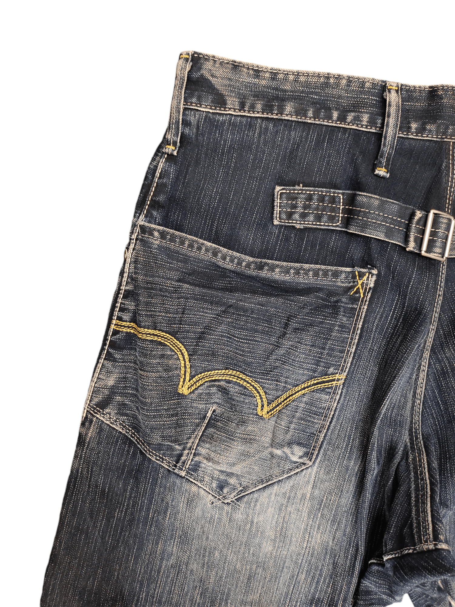 Edwin Edwin Function Clawmark Distress Loose Denim Jeans Y2k Size US 30 / EU 46 - 13 Thumbnail