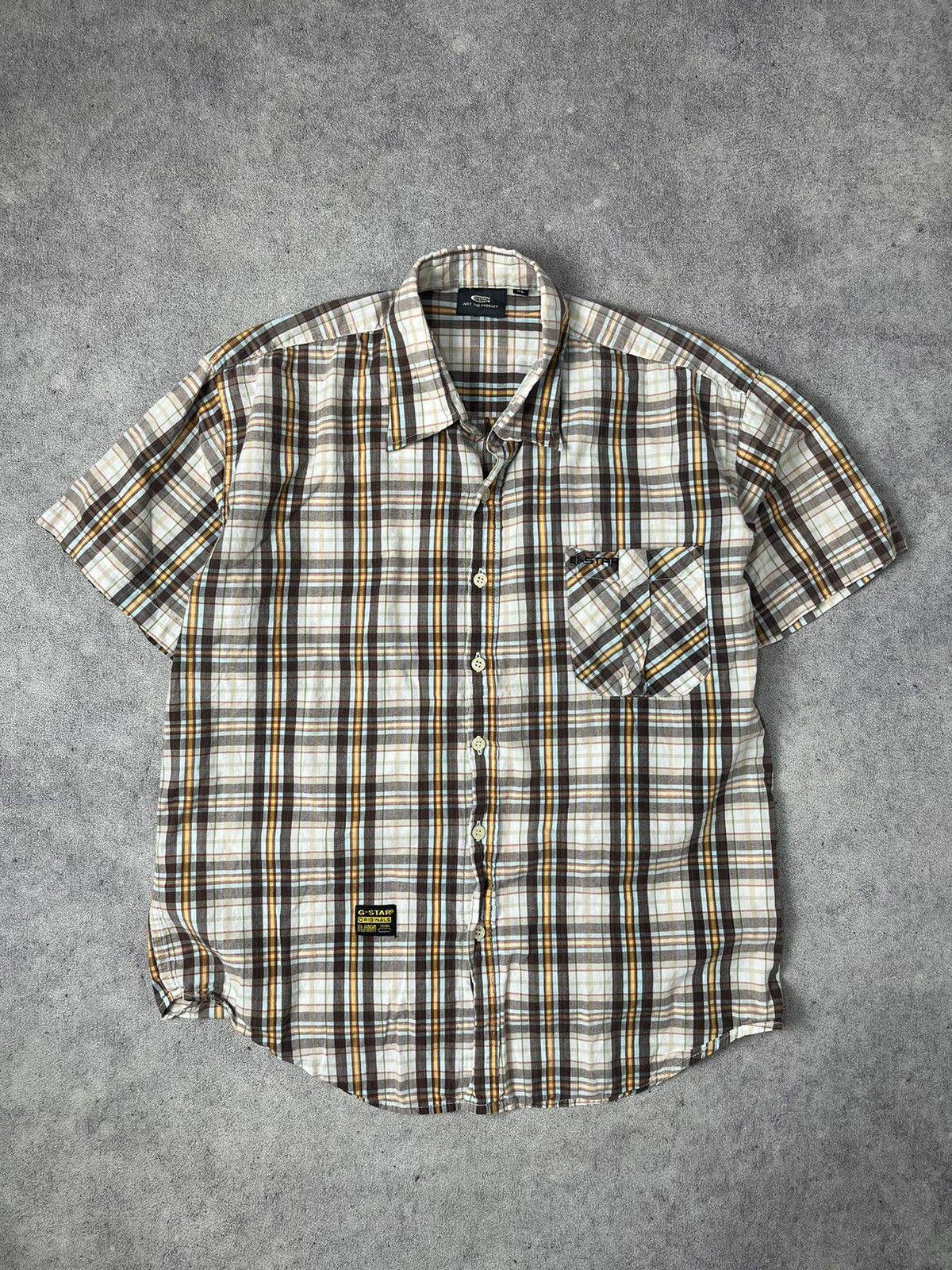 G-Star × If Six Was Nine × Vintage Gstar plaid shirt Size US L / EU 52-54 / 3 - 1 Thumbnail