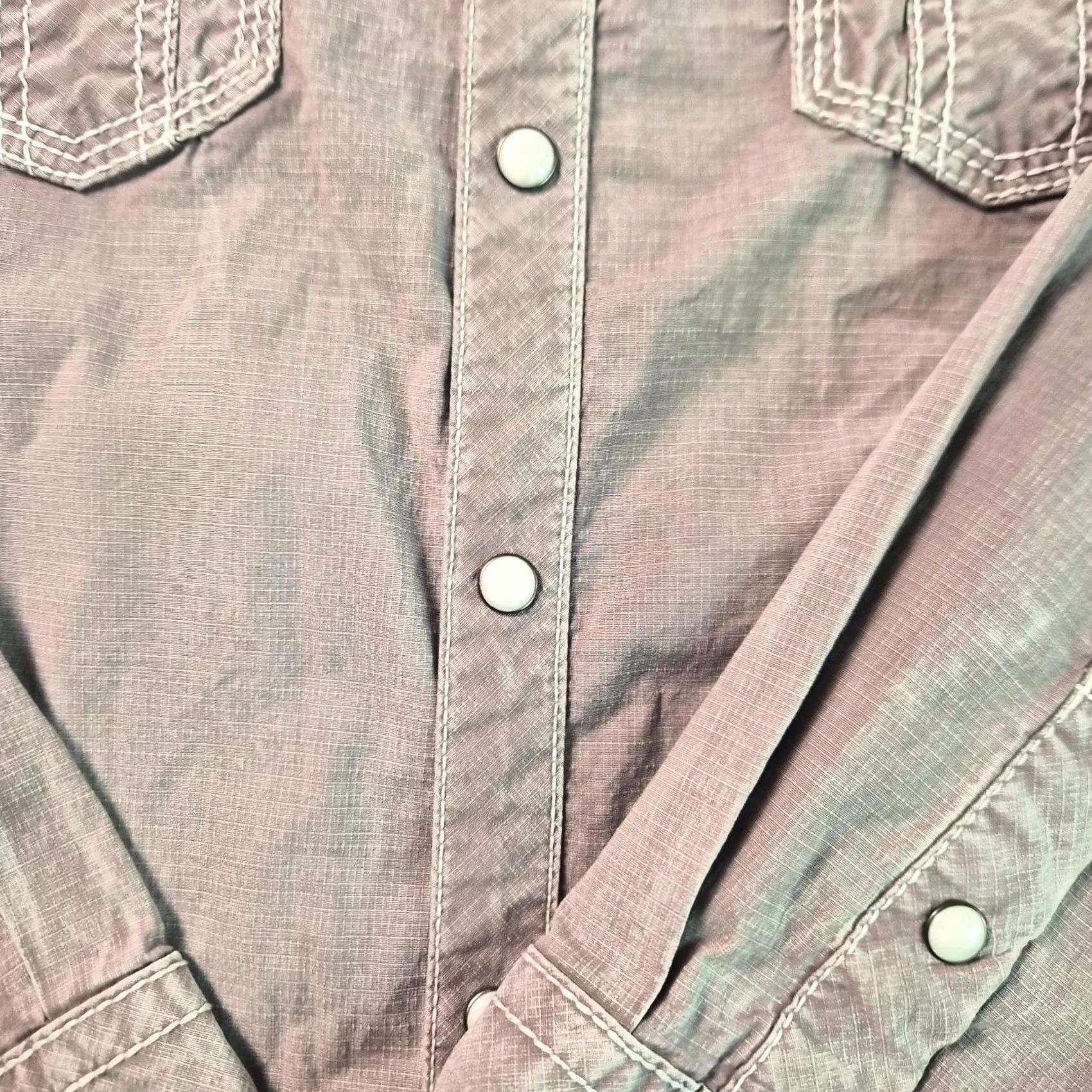 BKE BKE Shirt Medium Beige Pearl Snaps Athletic Fit Long Sleeve Men's G225 Size US M / EU 48-50 / 2 - 3 Thumbnail