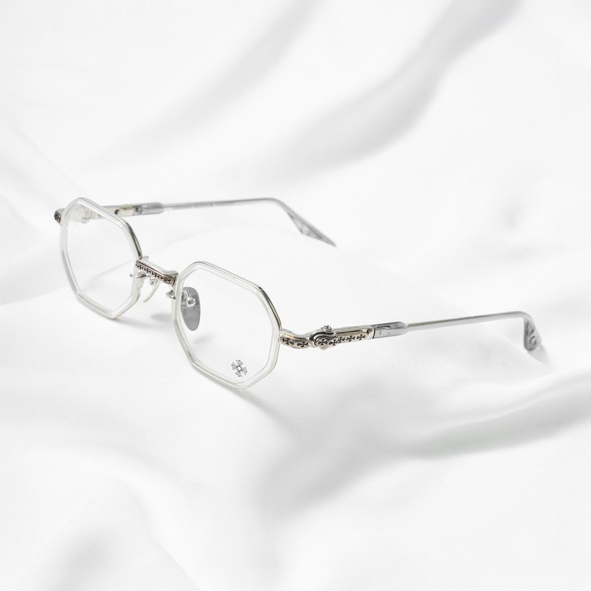 Chrome Hearts CHROME HEARTS TATTERS CRYSTAL GRAPHITE GLASSES Size ONE SIZE - 1 Thumbnail