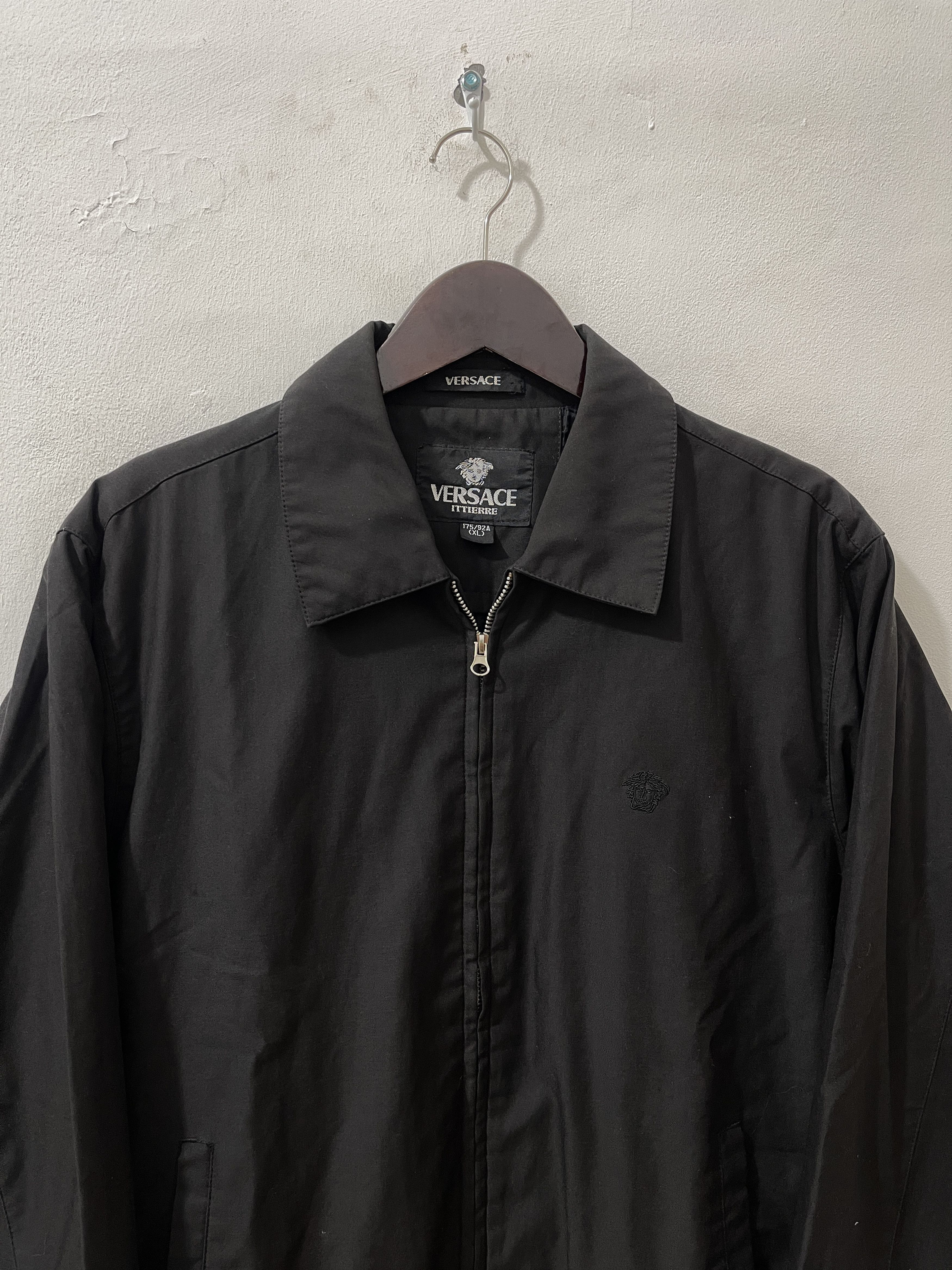Versace Vintage Versace Ittiere Black Jacket Size US XL / EU 56 / 4 - 4 Thumbnail