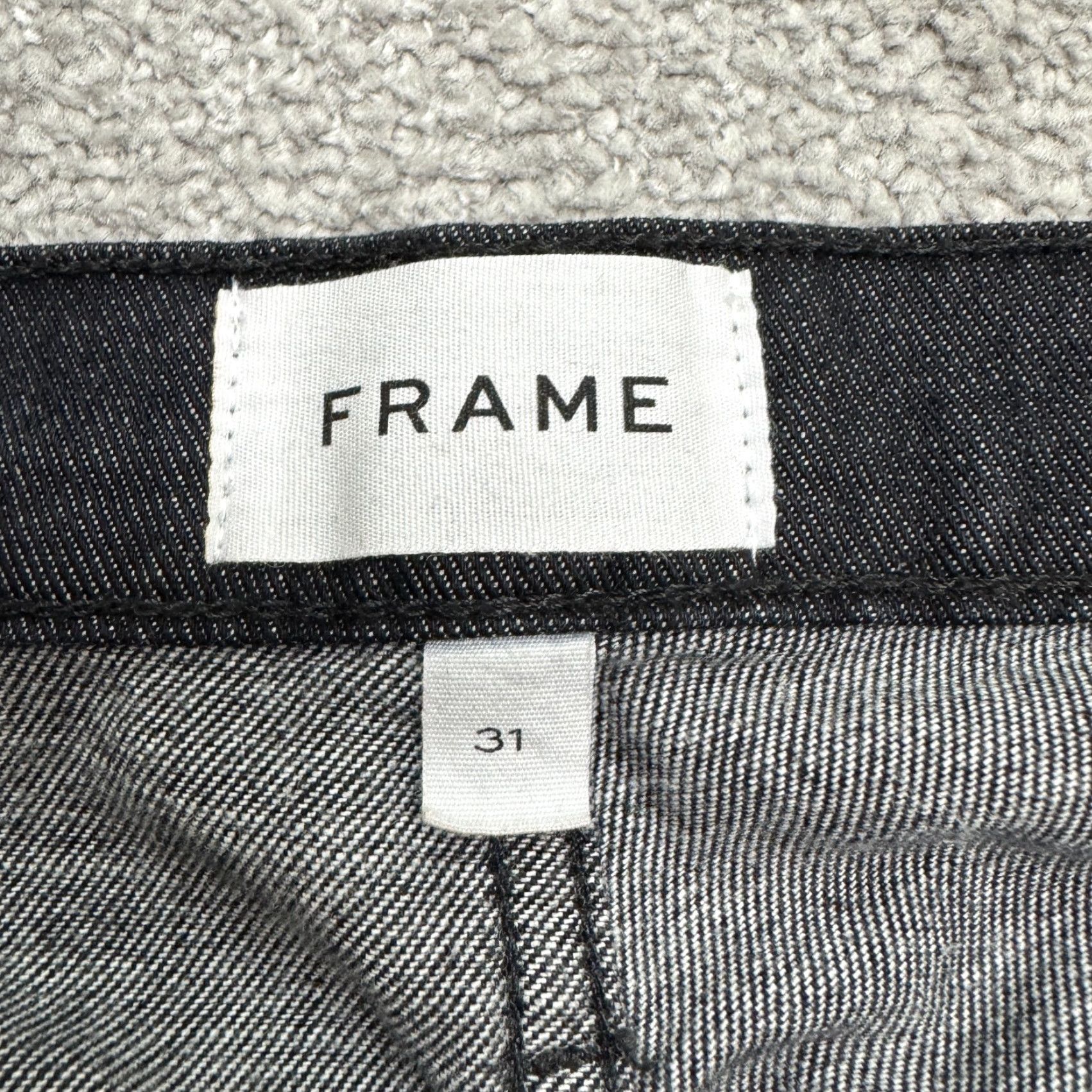 Frame Frame Jeans Mens 32x32 Black Organic Cotton L'Homme Slim Seven Springs Denim Size US 32 / EU 48 - 3 Thumbnail