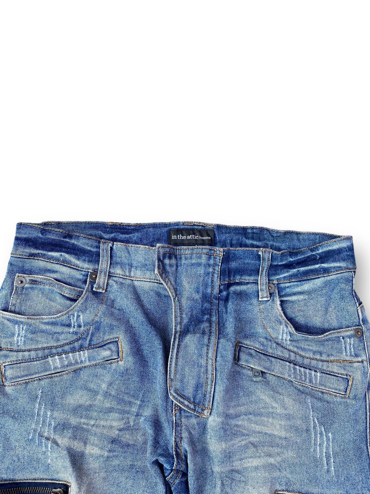 Hysteric Glamour × In The Attic × Japanese Brand In The Attic Rockers Distressed Jeans. #D8 Size US 33 - 3 Thumbnail