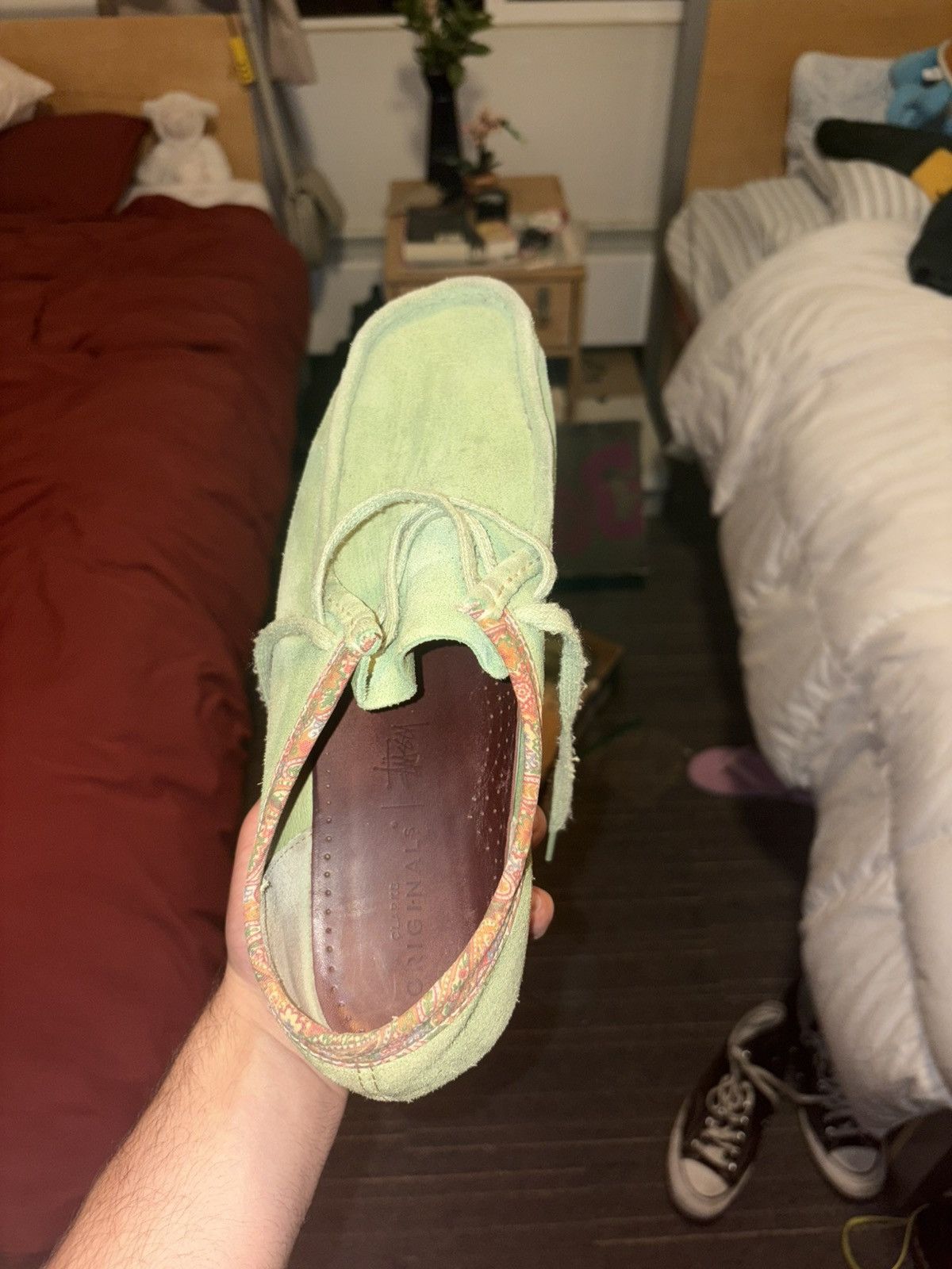 Clarks × Stussy STÜSSY X CLARKS WALLABEES Cactus Green Paisley 10.5 Stussy Size US 10.5 / EU 43-44 - 10 Thumbnail