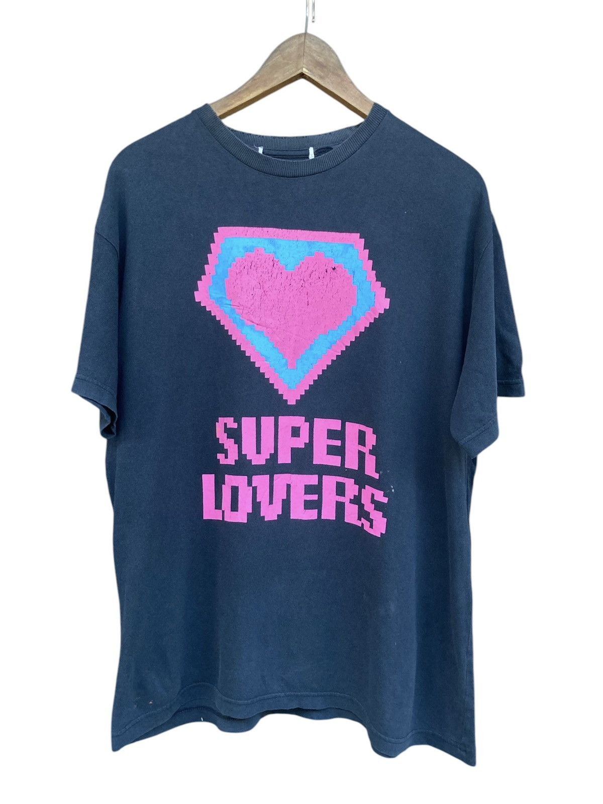 Japanese Brand Super Lovers Big Logo Size US L / EU 52-54 / 3 - 1 Thumbnail