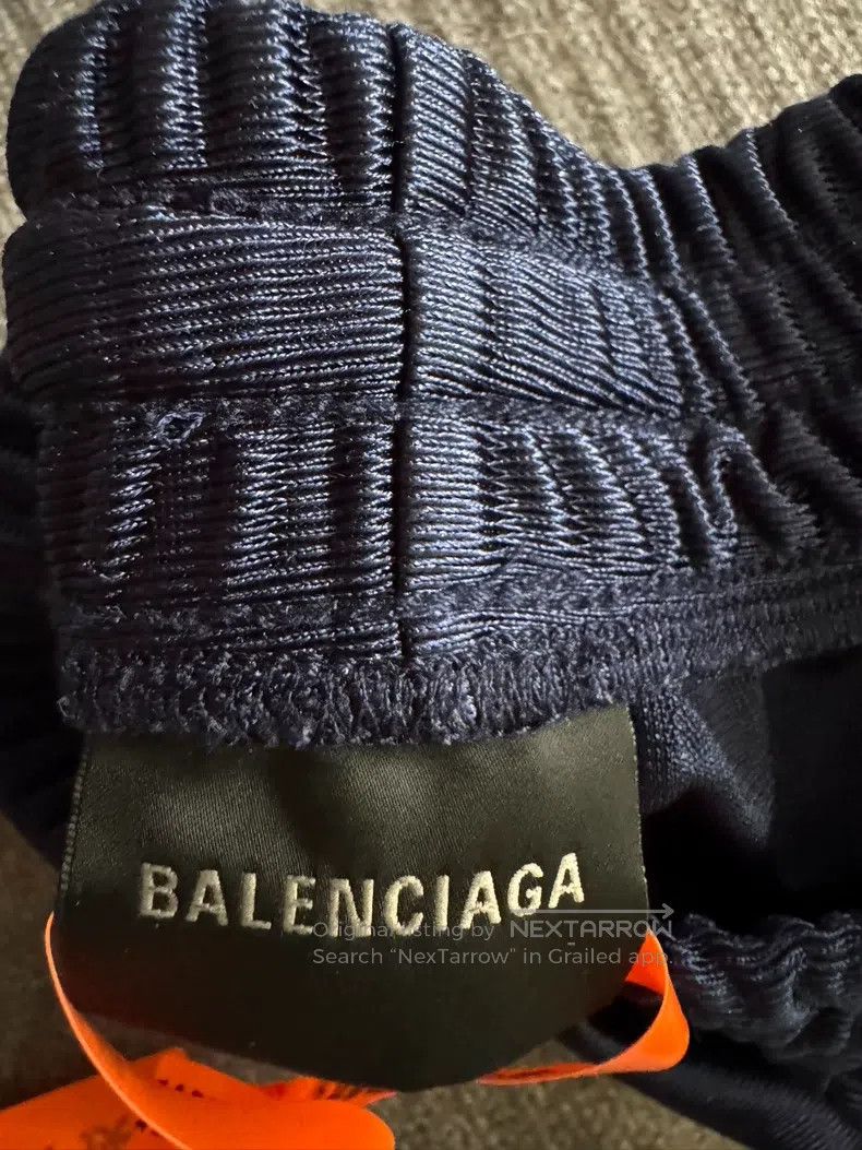 Balenciaga Balenciaga size XS Blue Double Ring Sports Basketball Silk Size US 27 - 3 Thumbnail
