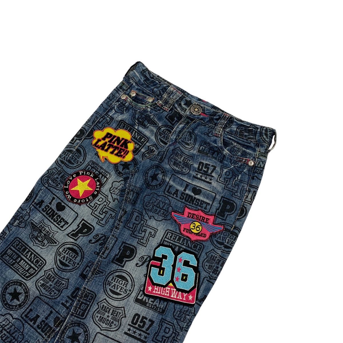 Angel Blue PINKLATTE Cool & Cute Jeans Look Like “Hyteric Glamour” Size US 29 - 4 Thumbnail