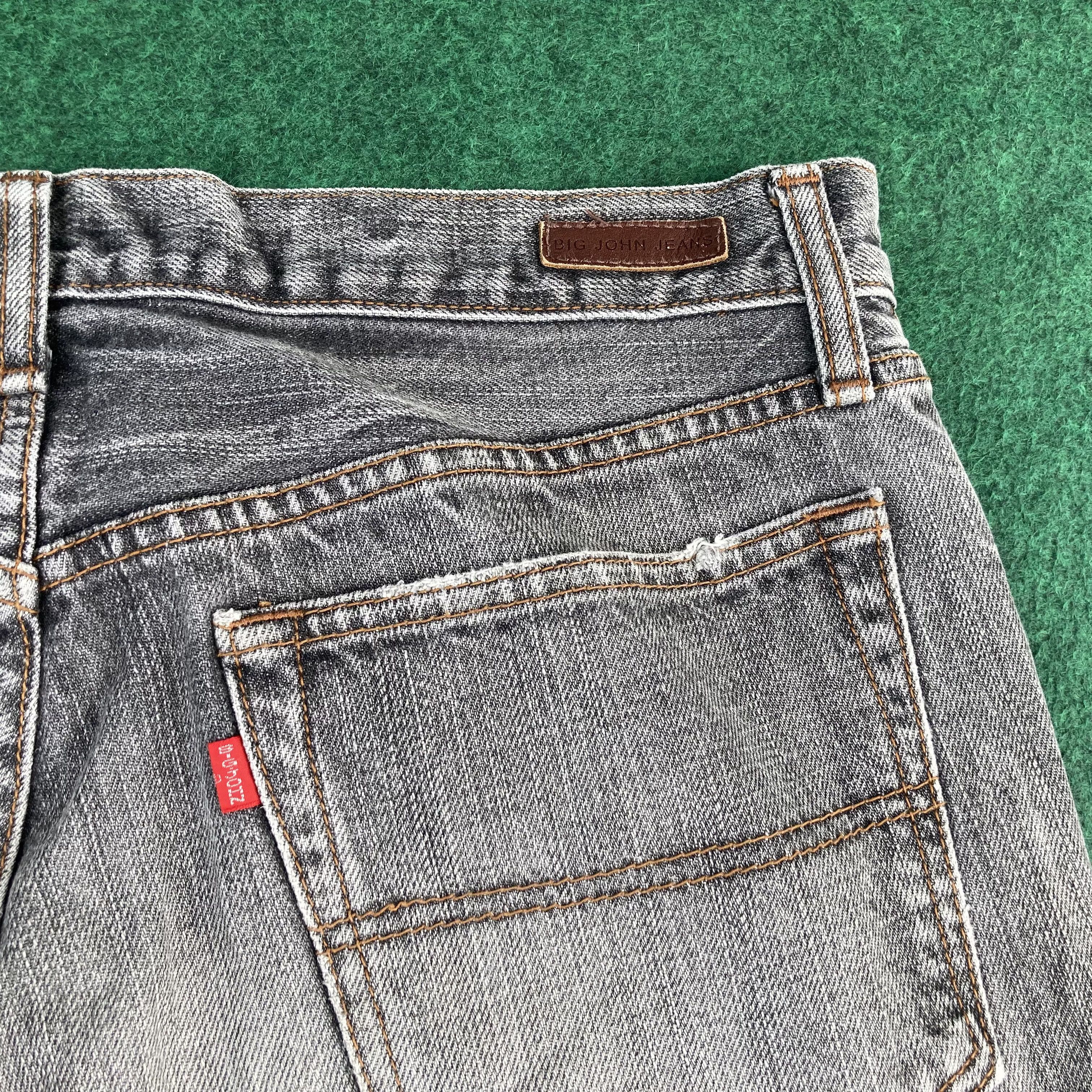 Big John Vtg Big John Black Denim Flare Faded Bootcut Jeans Size US 35 - 11 Thumbnail