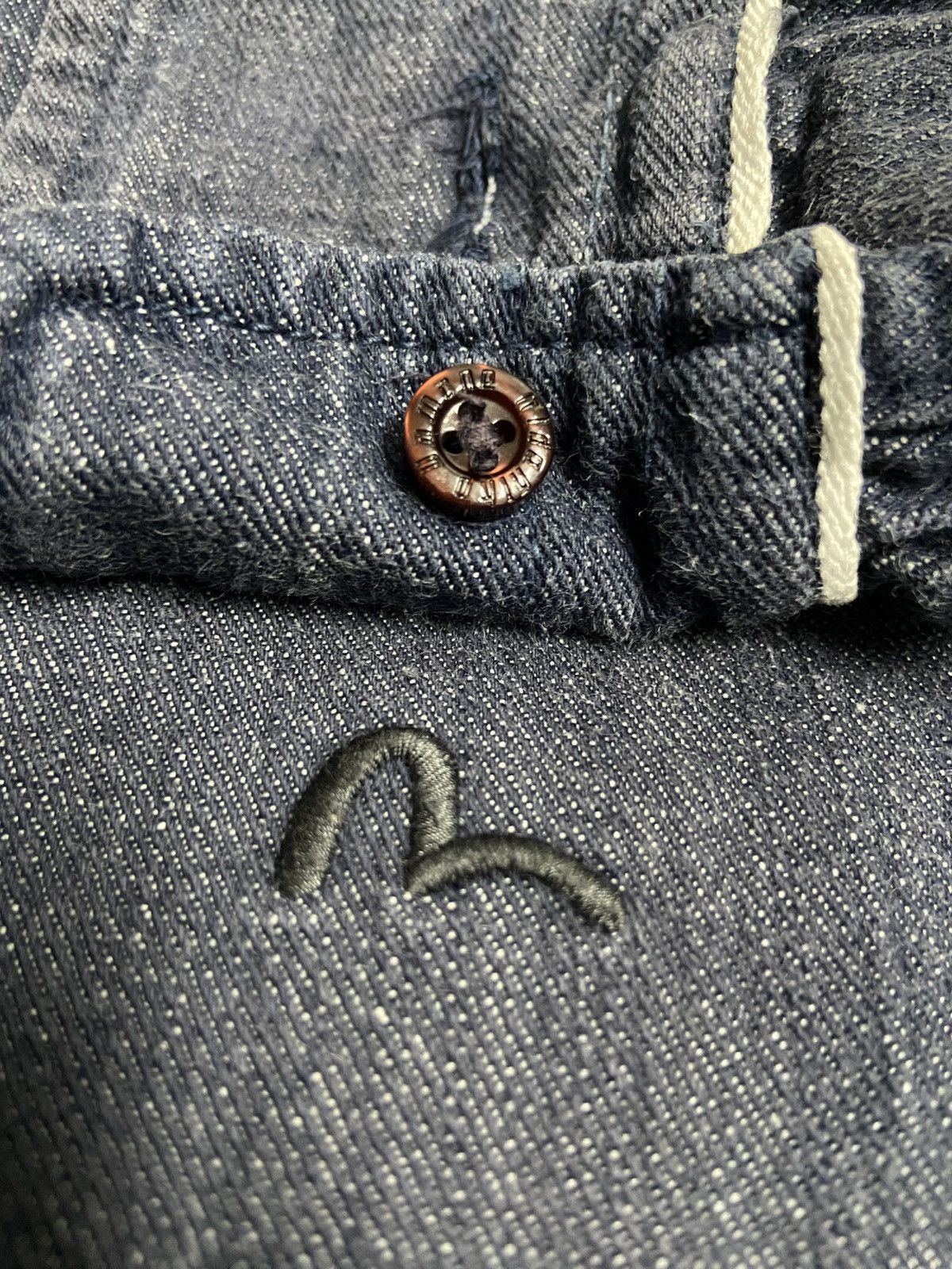 Evisu Evisu Yamane Denim Shirt Embroidery Logo Longsleeve Size US M / EU 48-50 / 2 - 2 Thumbnail