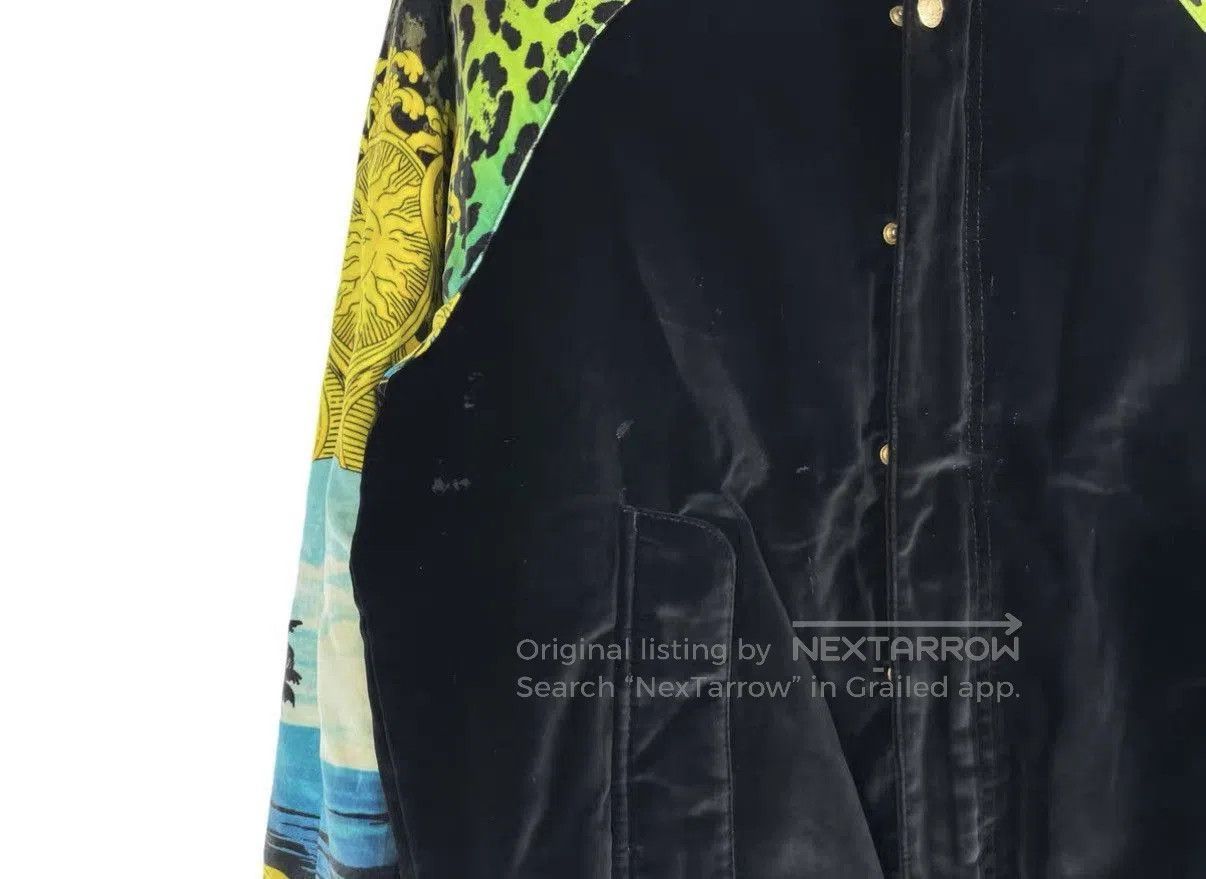 Versace Black Printed Sleeve Bomber Jacket. Size US M / EU 48-50 / 2 - 5 Thumbnail