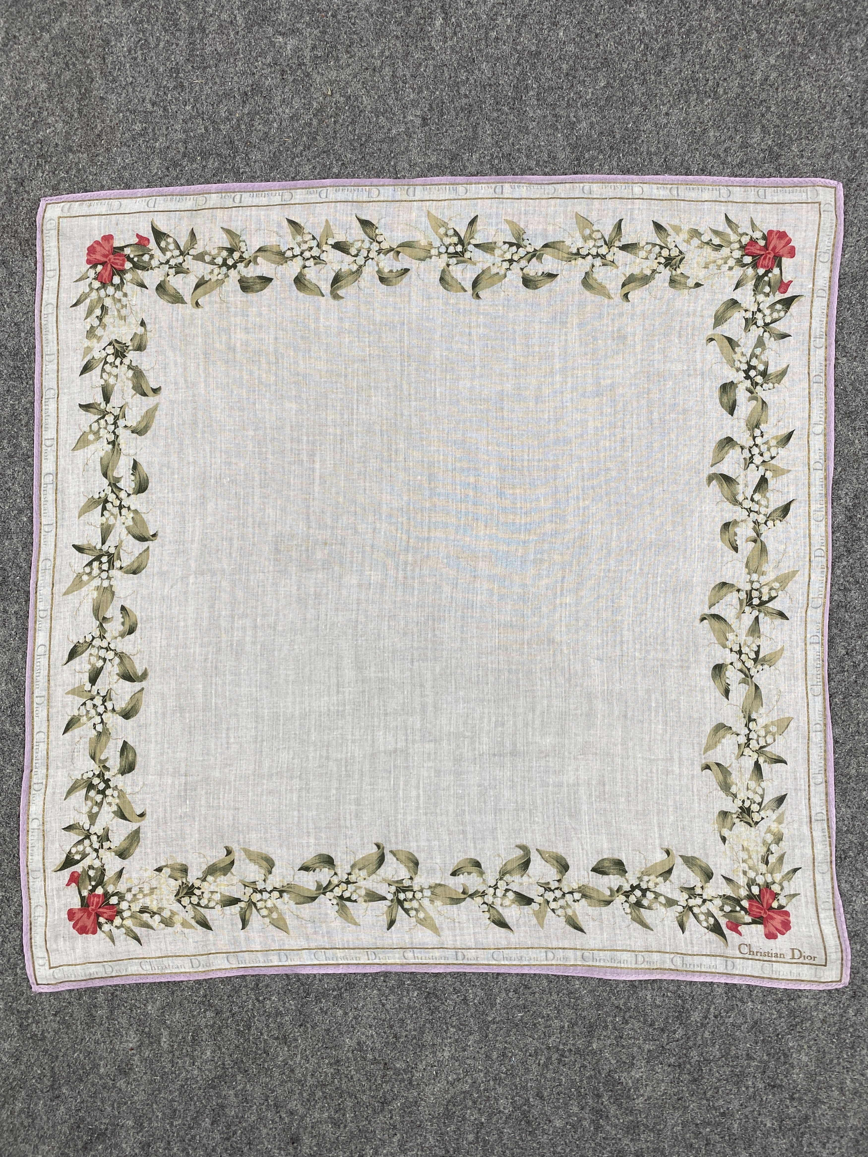Christian Dior Monsieur Christian Dior Bandana / Handkerchief / Neckerchief HKC0508 Size ONE SIZE - 4 Thumbnail
