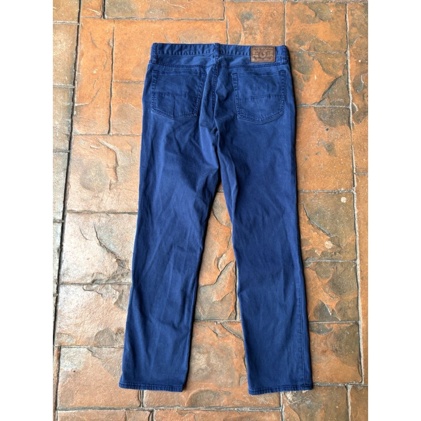 Polo Ralph Lauren VINTAGE Polo Ralph Lauren Stretch Slim Fit Pants Women's 31x30 Blue Preppy Size 24" / US 00 / IT 34 - 3 Thumbnail