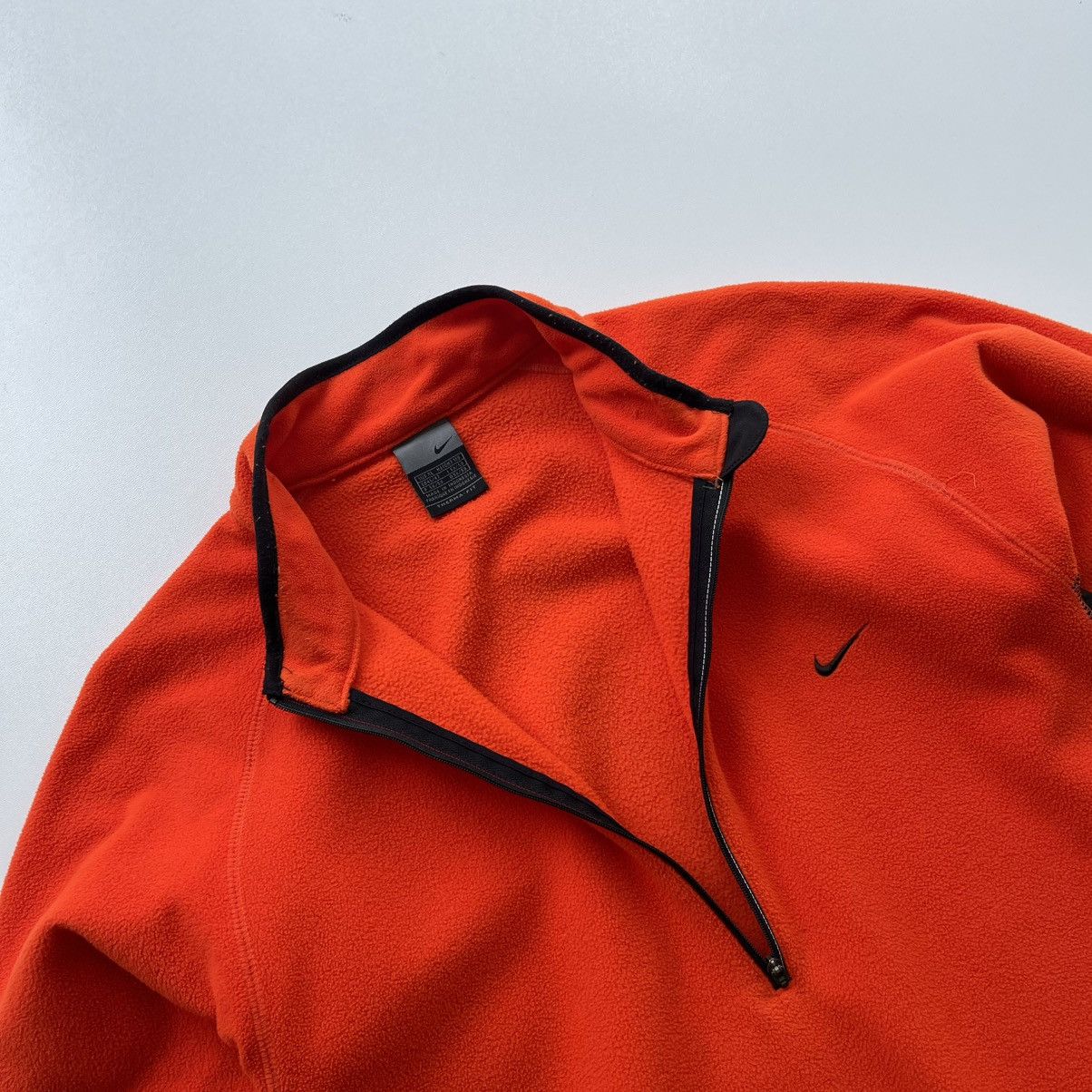 Nike × Vintage Nike Vintage Therma Fit 1/2 Zip Fleece Jacket Orange Y2K Size US XL / EU 56 / 4 - 5 Thumbnail