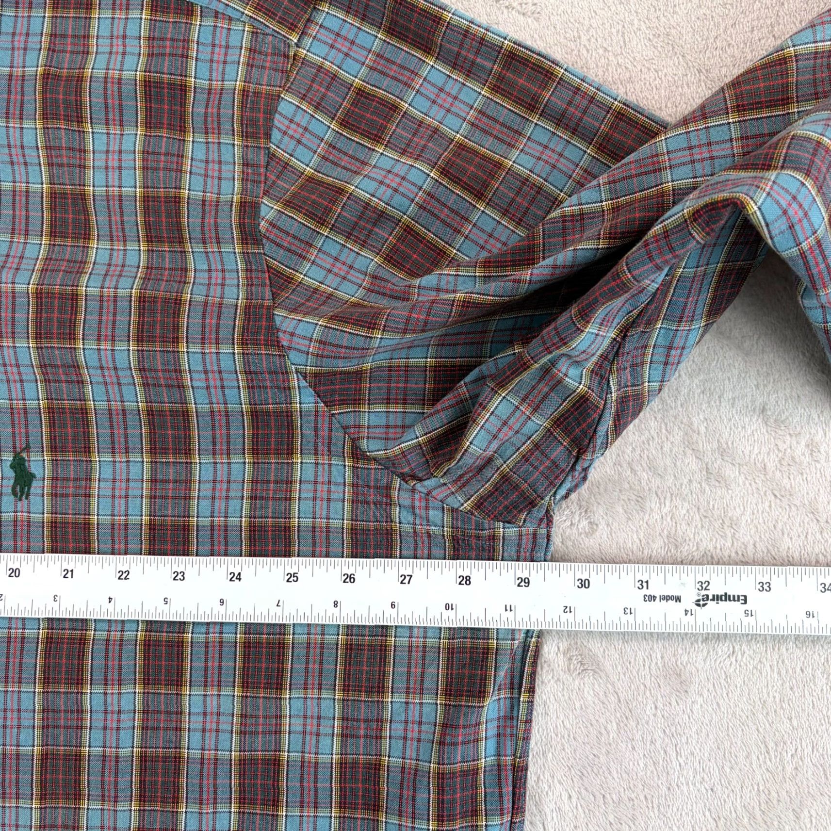 Polo Ralph Lauren Polo Ralph Lauren Oxford Classic Fit Shirt Men 2XB Big Multicolor Plaid OCBD Pony Size US XXL / EU 58 / 5 - 6 Thumbnail