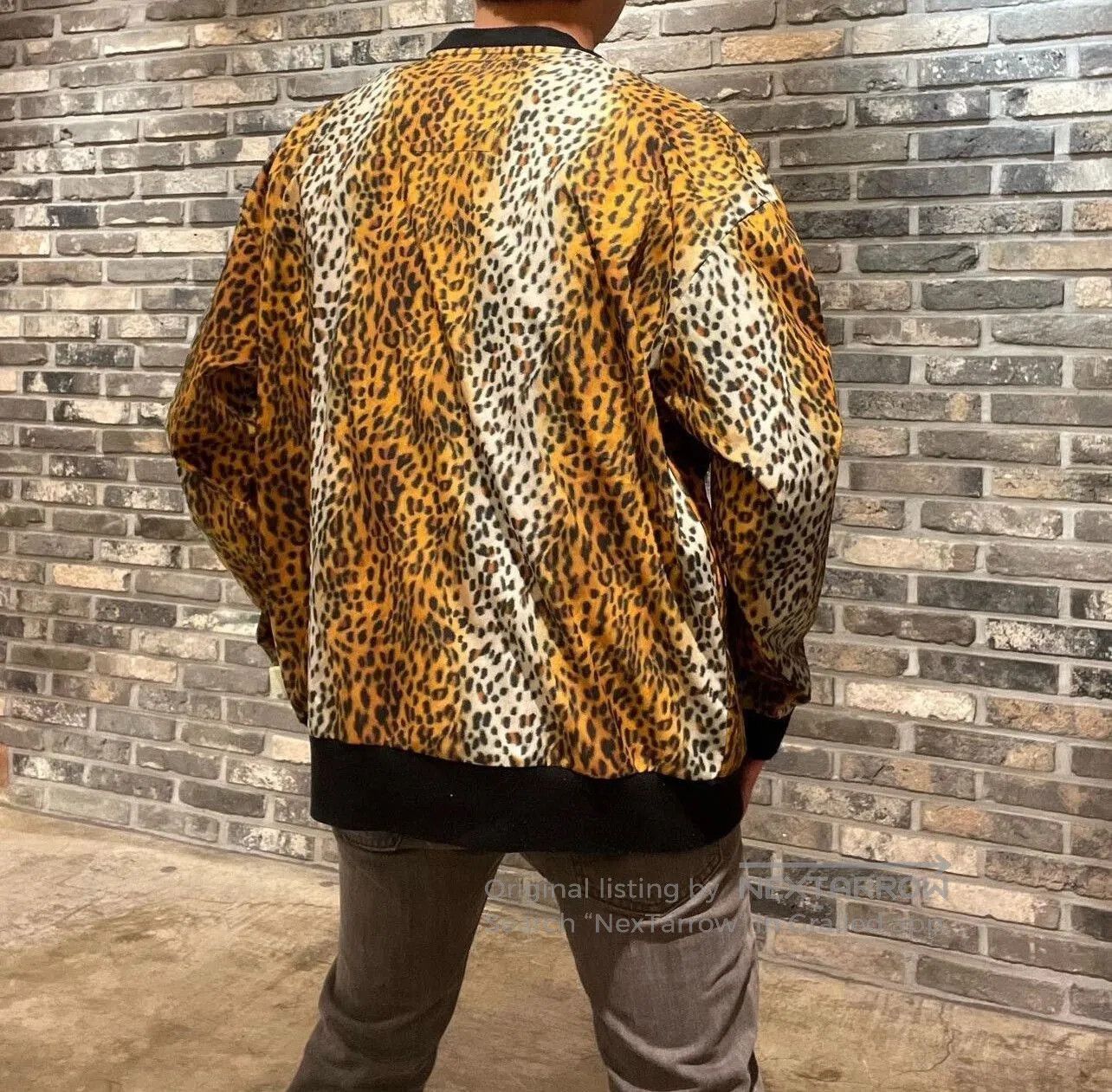 Beams Japan leopard print cardigan jacket for men. Size US L / EU 52-54 / 3 - 8 Thumbnail