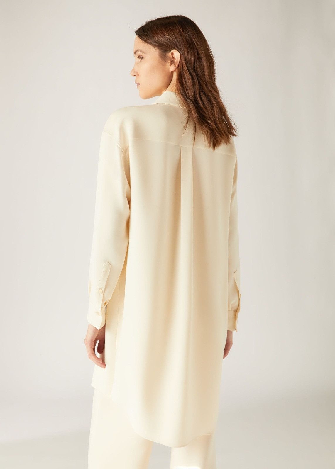 Loro Piana o1srvl11e0824 Yara Matt Silk Mini Dress in Cream Size L / US 10 / IT 46 - 3 Thumbnail
