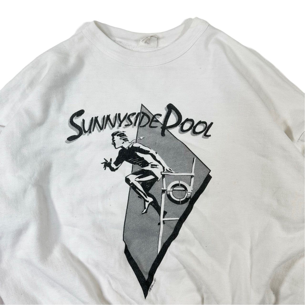 Vintage Vintage 80s Sunnyside Pool Big Print Graphic Sweater Size US L / EU 52-54 / 3 - 2 Thumbnail