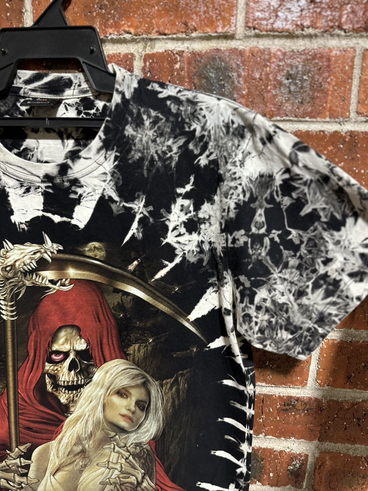 Tribal Streetwear Thrashed Vintage Skull Paita Rose Full Print Tee Size US M / EU 48-50 / 2 - 7 Thumbnail