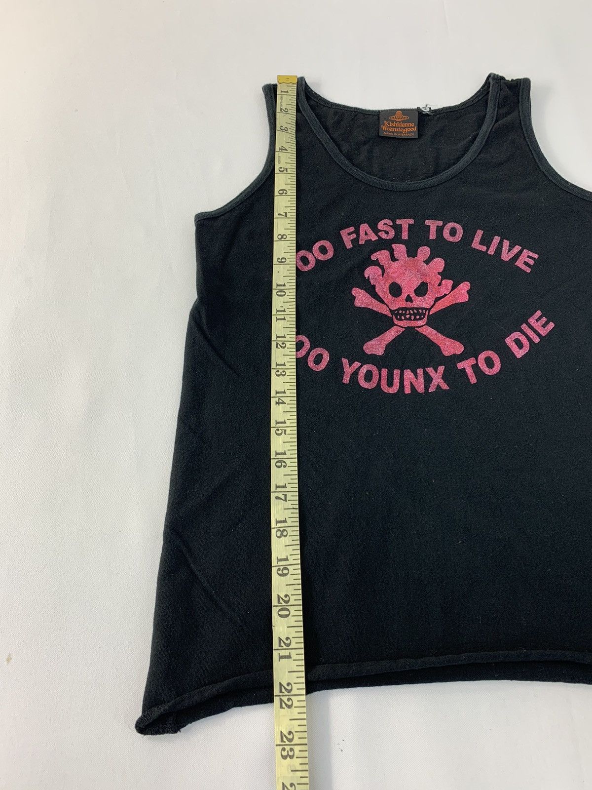 Designer × Vintage 90s Kishidenne Wrerutogood Fast To Live Skull VW Design Tee Size S / US 4 / IT 40 - 9 Thumbnail
