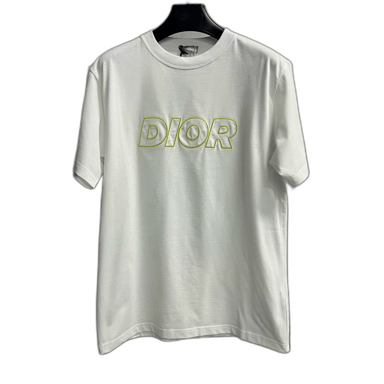Dior DIOR White Graphic Print Short Sleeve T-2505 Size US M / EU 48-50 / 2 - 1 Thumbnail