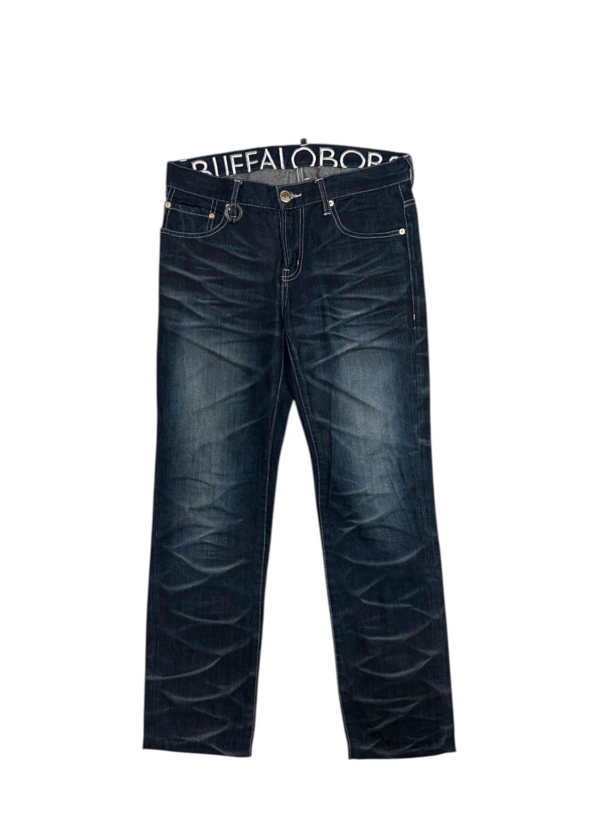 BUFFALO BOBS Japanese Brand Buffalo Bobs blue gradient wash denim jeans Size US 31 - 1 Thumbnail