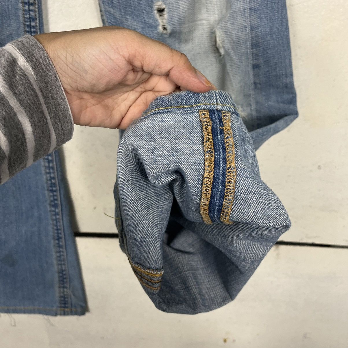 Replay Vintage Replay Distressed Denim Jeans Size US 31 - 3 Thumbnail