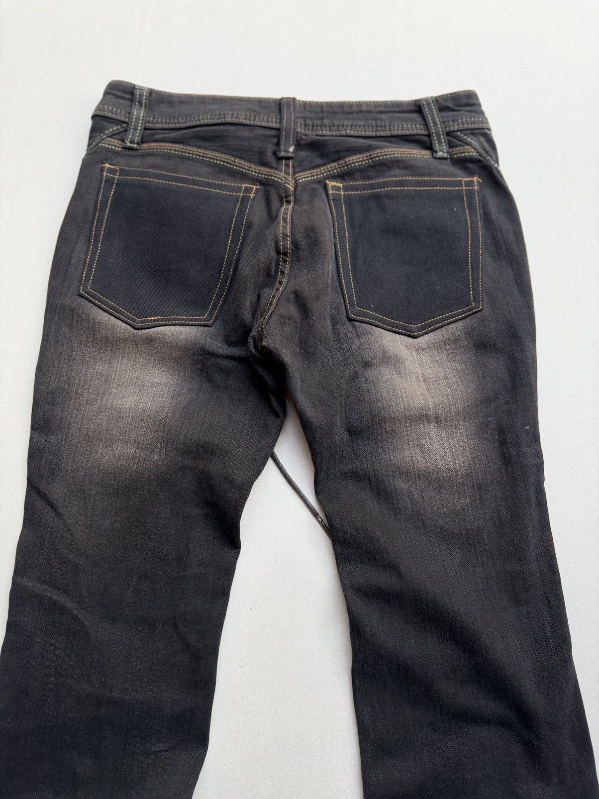 Japanese Brand Georgia love Lace up flare jeans. Size US 26 / EU 42 - 4 Thumbnail