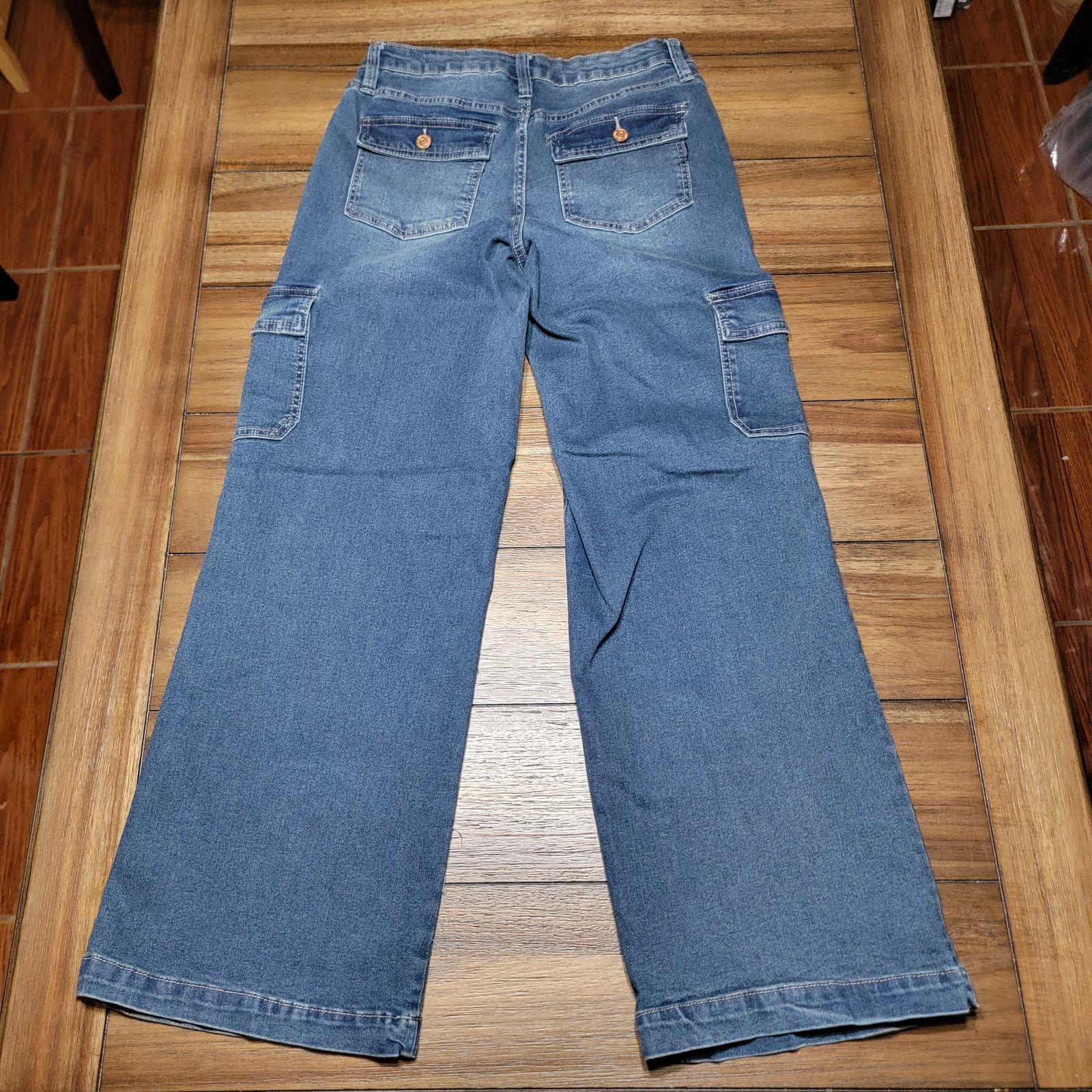 Other YMI Junior Low-Rise Skater Wide Leg Jeans - Size 5/27 Size 28" / US 6 / IT 42 - 3 Thumbnail
