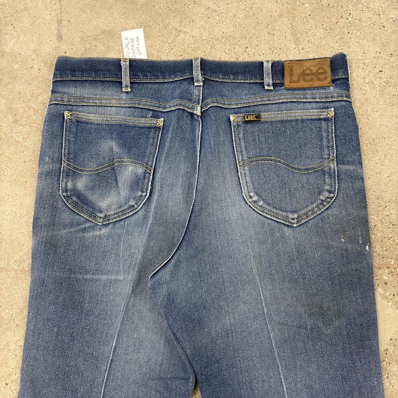 Vintage Vintage Lee Riders Union Made Faded & Worn Bootcut Jeans Size US 35 - 4 Thumbnail