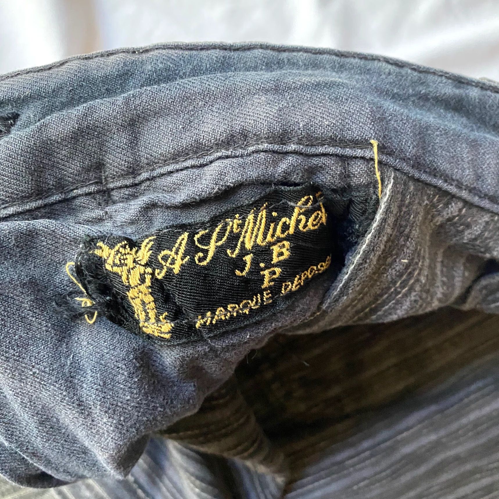 Vintage VINTAGE 1930s French Pinstripe Work Trousers XXL Workwear Size ONE SIZE - 4 Thumbnail