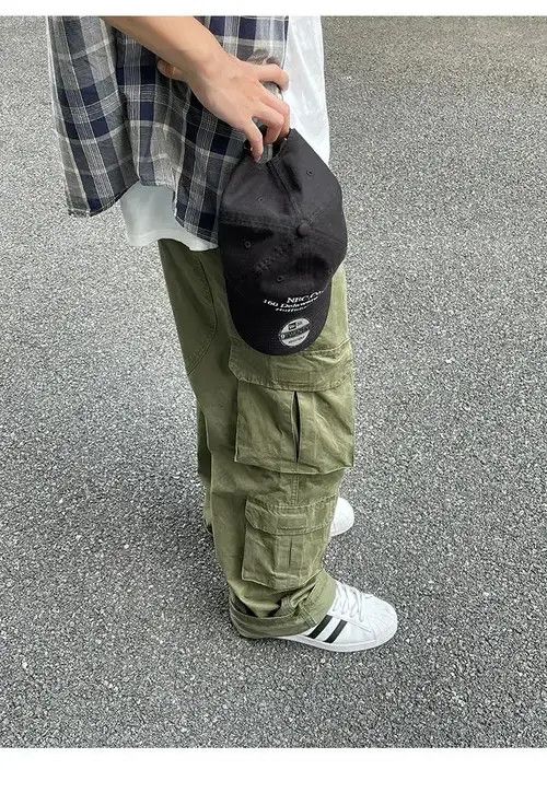 Jean double knee faded military outdoor cargo pants Size US 30 / EU 46 - 4 Thumbnail
