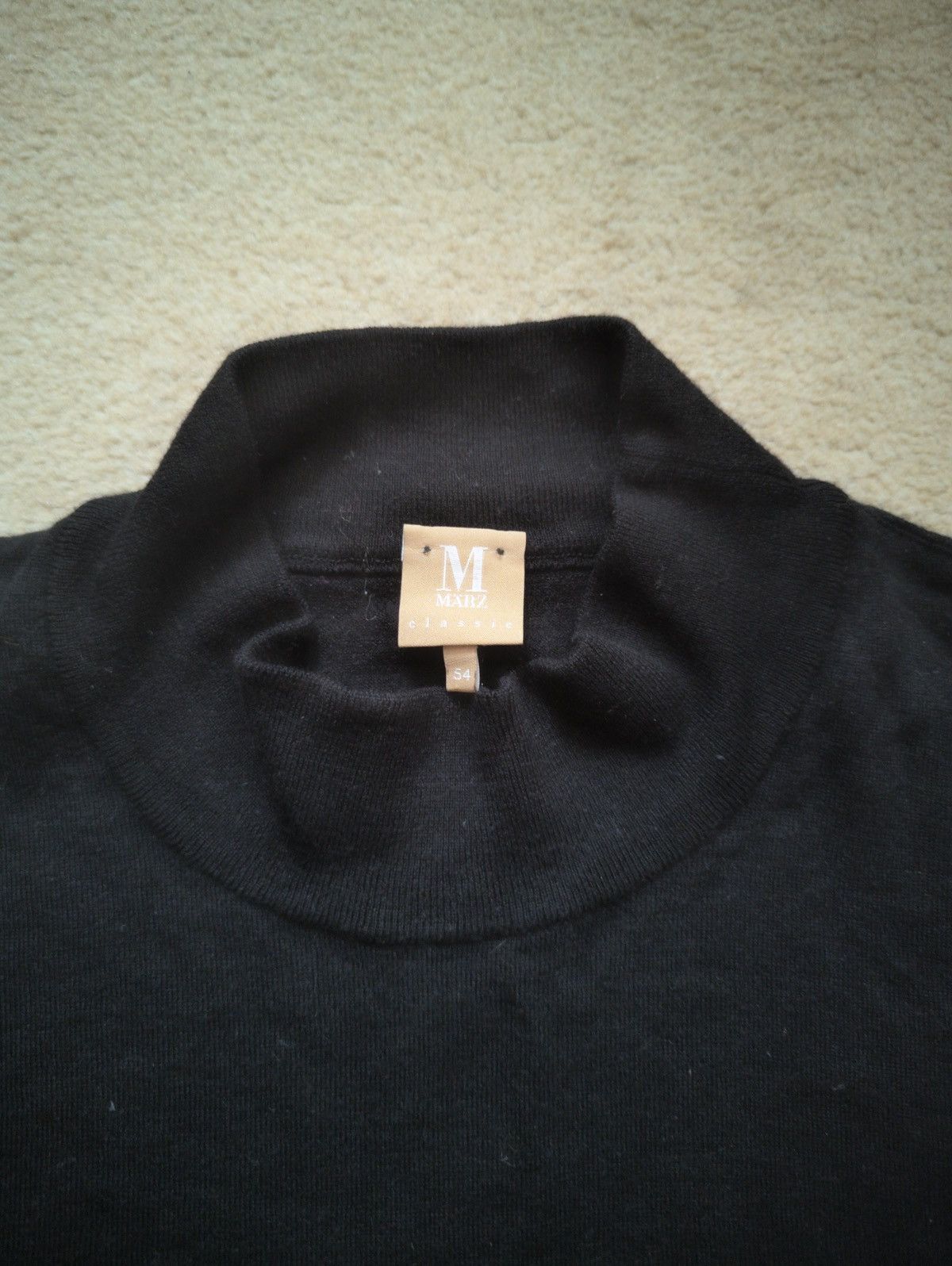 Vintage Maerz Men Merino Wool Cashmere Silk Black Sweater Size 54 Size US L / EU 52-54 / 3 - 2 Thumbnail