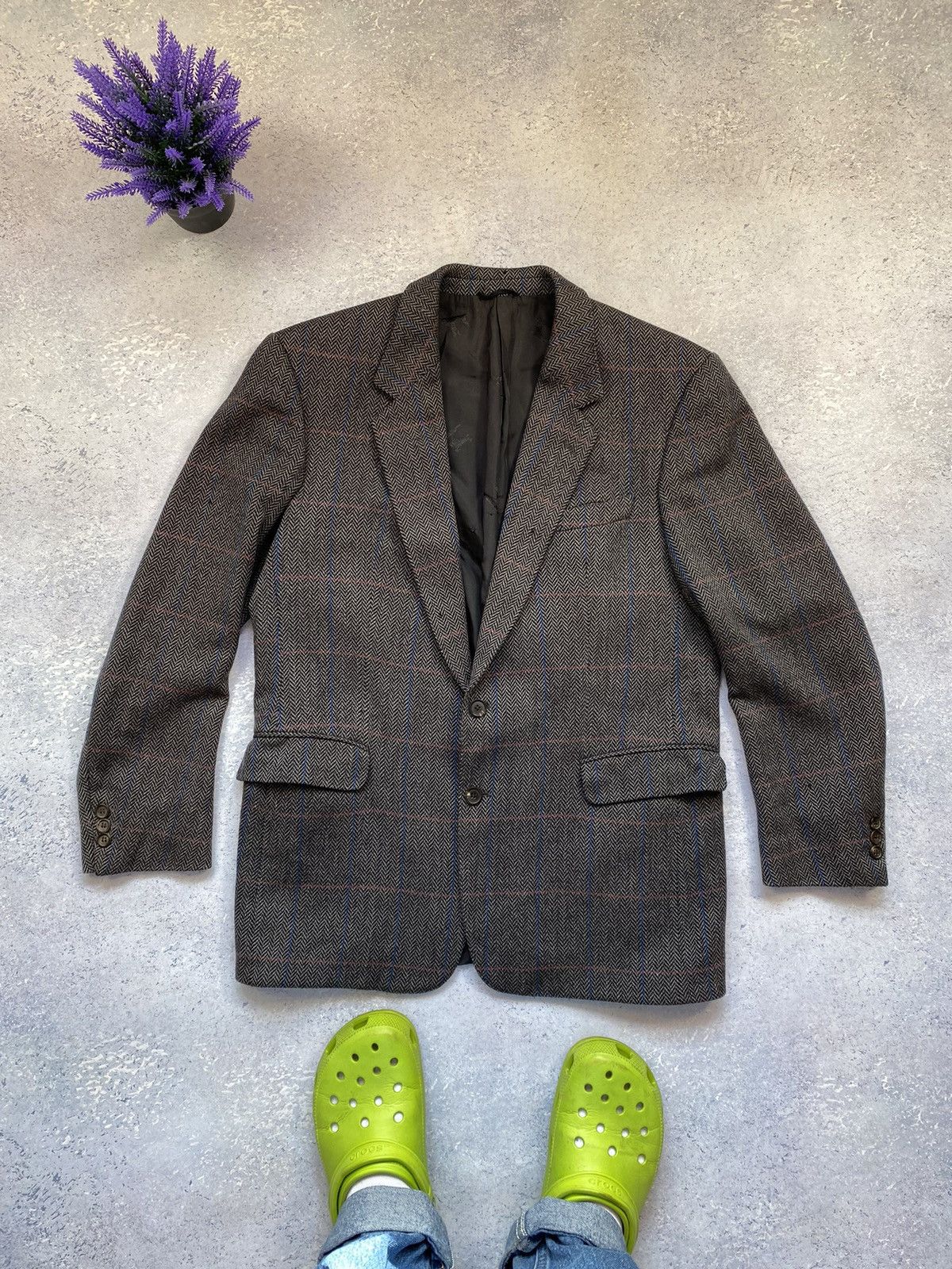 Burberry Burberrys men’s wool blazer jacket made in Germany Size US M / EU 48-50 / 2 - 1 Thumbnail