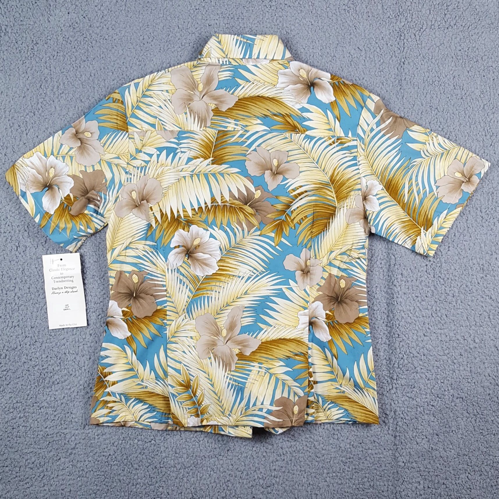 Vintage Vintage Darlyn Women's Polo Shirt S Floral Nature Fern 90s Retro Casual Outdoor Summer Spring Fall Winter Size S / US 4 / IT 40 - 5 Thumbnail