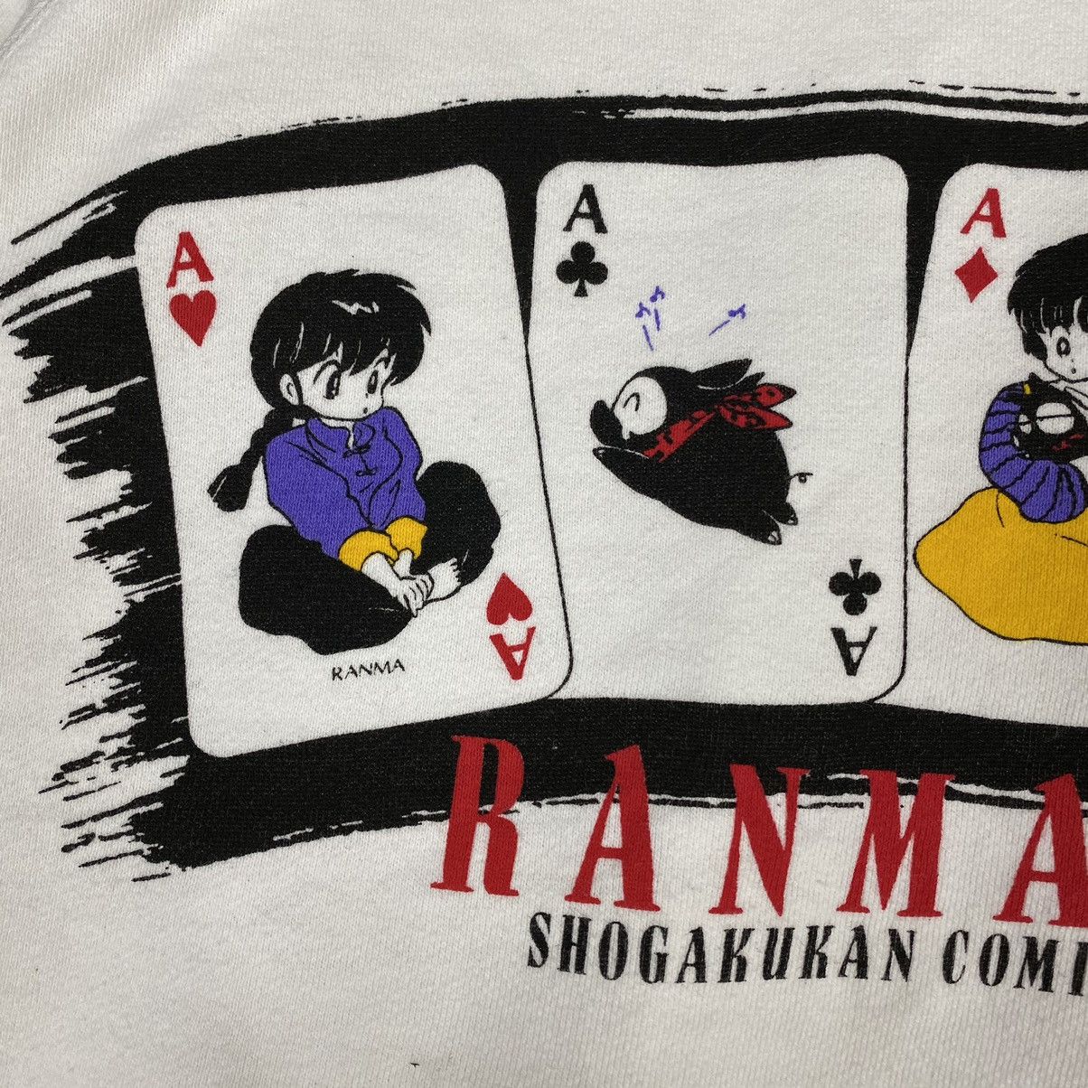 Anime VINTAGE 80's RANMA 1/2 ANIME SHOGAKUKAN COMICS SWEATSHIRT Size US L / EU 52-54 / 3 - 4 Thumbnail