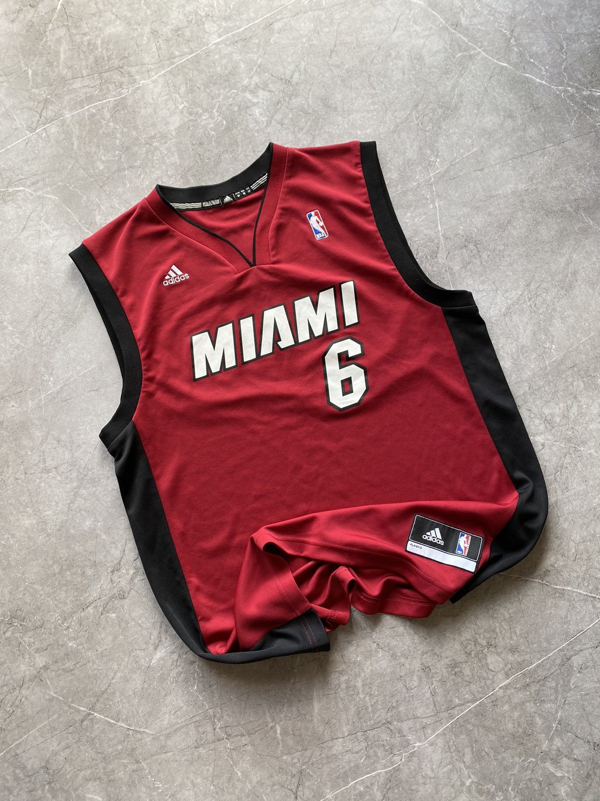 Adidas Vintage Lebron James Adidas 2013 NBA Miami Heat Jersey # 6 Size US M / EU 48-50 / 2 - 1 Thumbnail