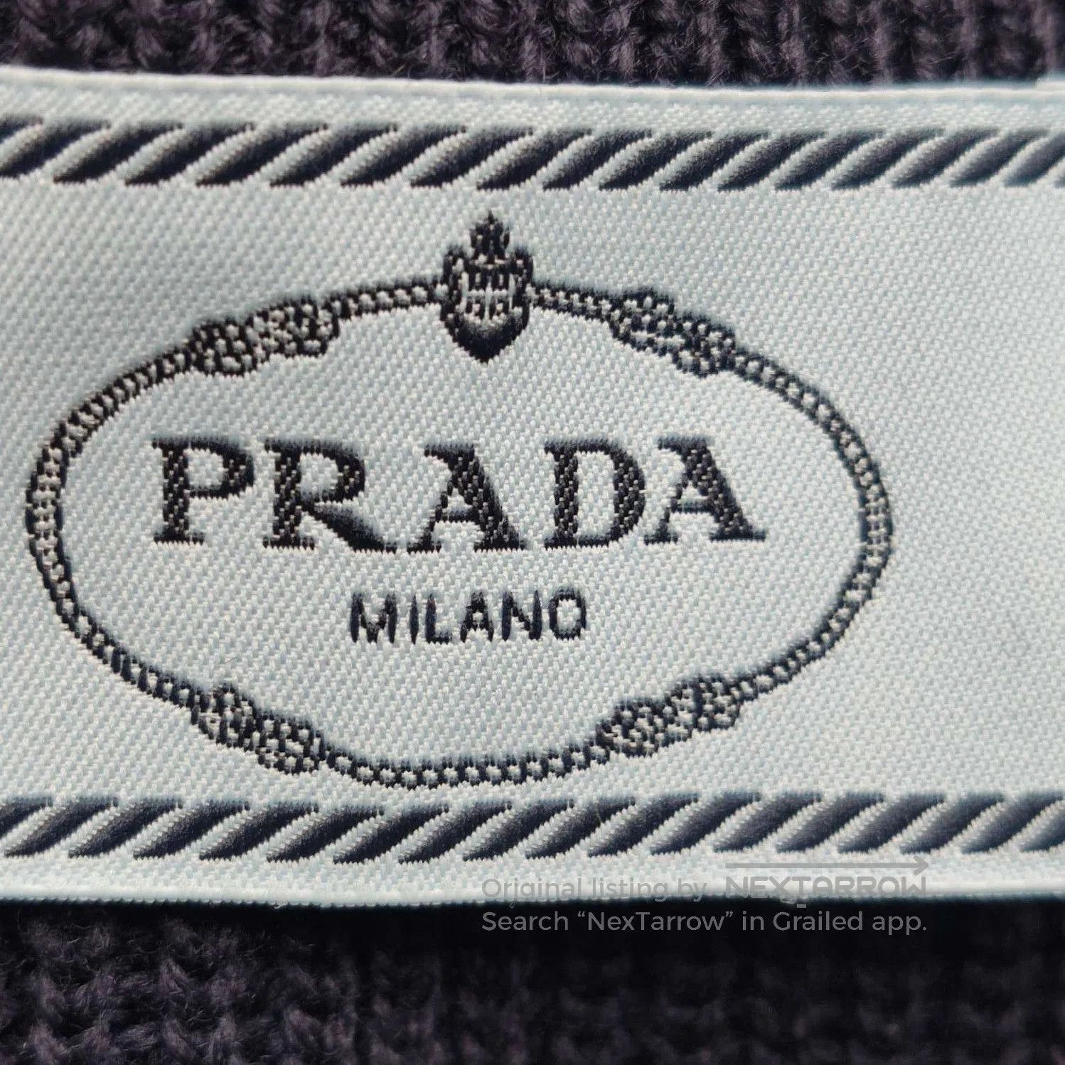 Prada Prada Wool Long Sleeve Triangle Logo Dress . Size M / US 6-8 / IT 42-44 - 5 Thumbnail