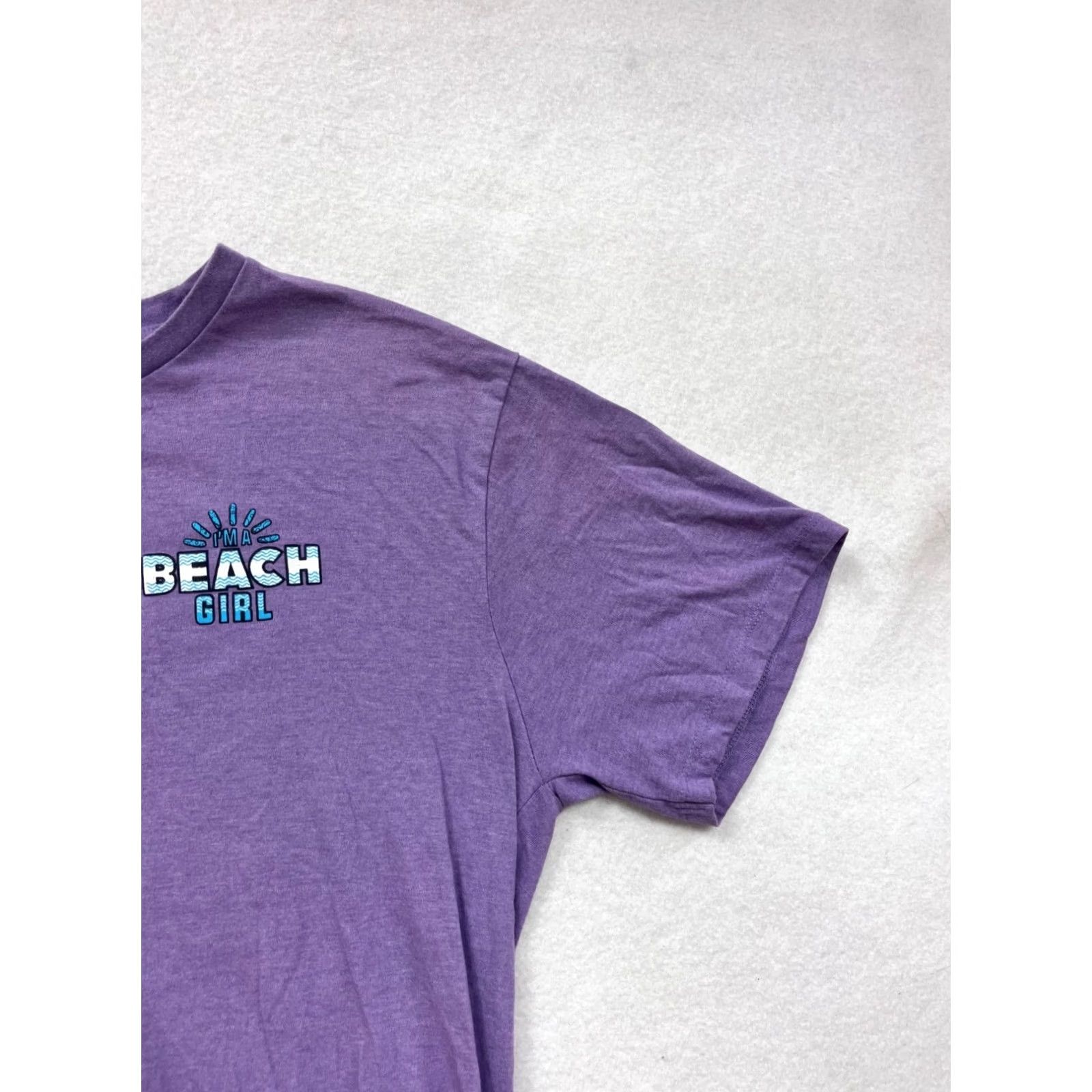 Vintage VINTAGE Beach Girl Graphic T-Shirt Purple Sunshine Raised XL Purple Unisex Adults Shirt Womens/Mens (adjust to since gender not specified) Size XL / US 12-14 / IT 48-50 - 5 Thumbnail