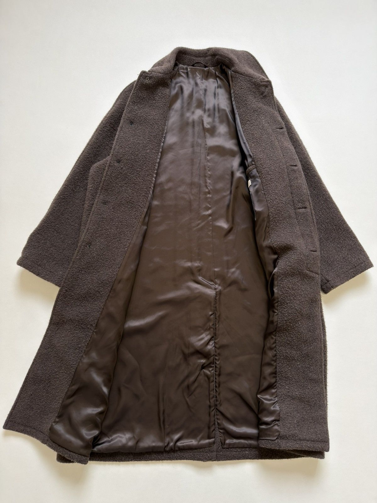 Mfpen Brushed Brown Wool Boxy Over Coat Size US M / EU 48-50 / 2 - 9 Thumbnail