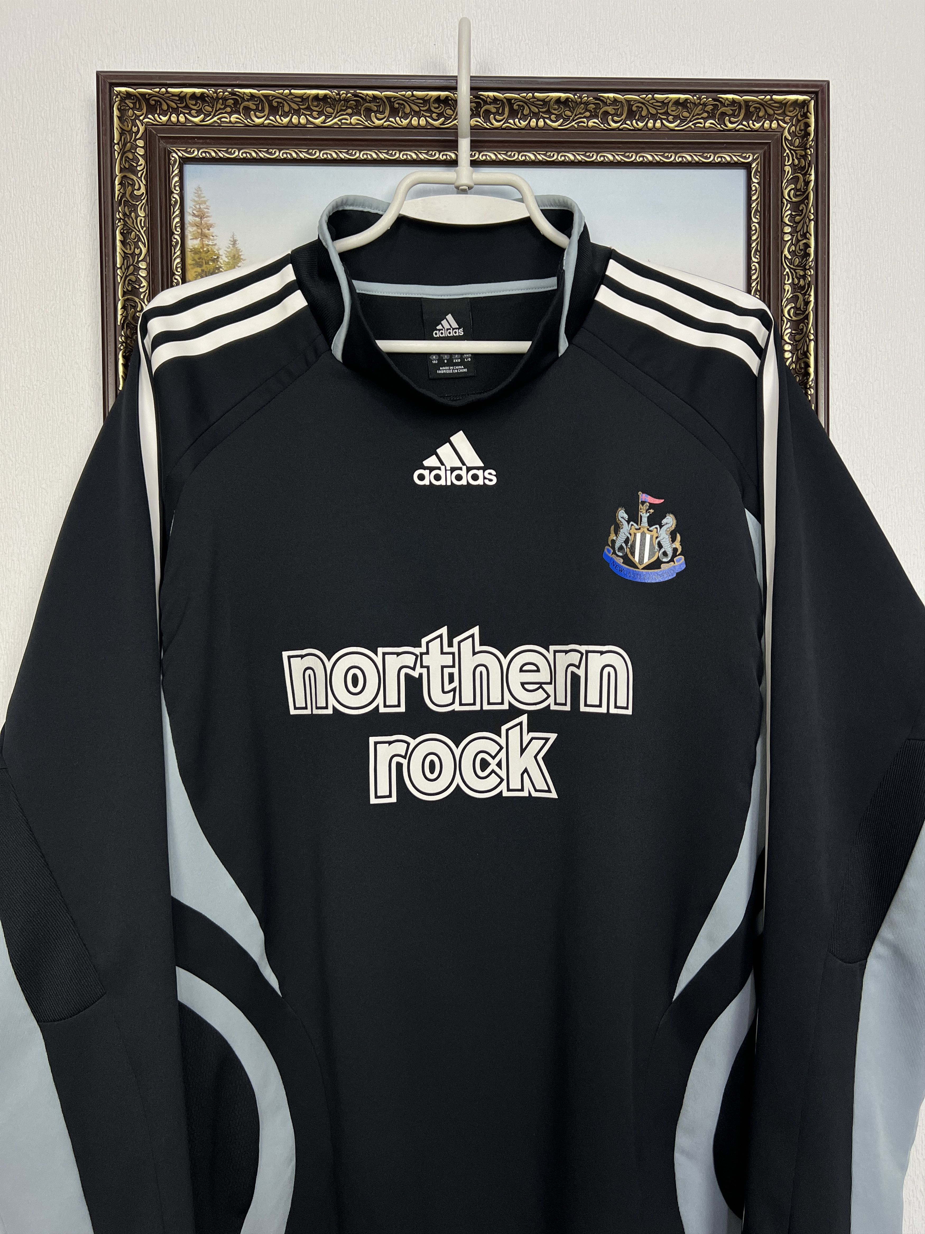 Adidas Newcastle United Player Issue Train Sweatshirt Jacket Size US L / EU 52-54 / 3 - 2 Thumbnail