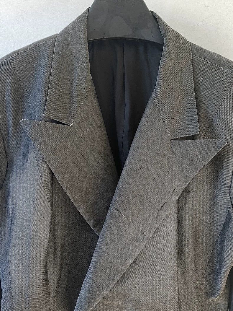 Yohji Yamamoto Yohji Yamamoto size s 96ss archive silk blazer Size 36S - 2 Thumbnail