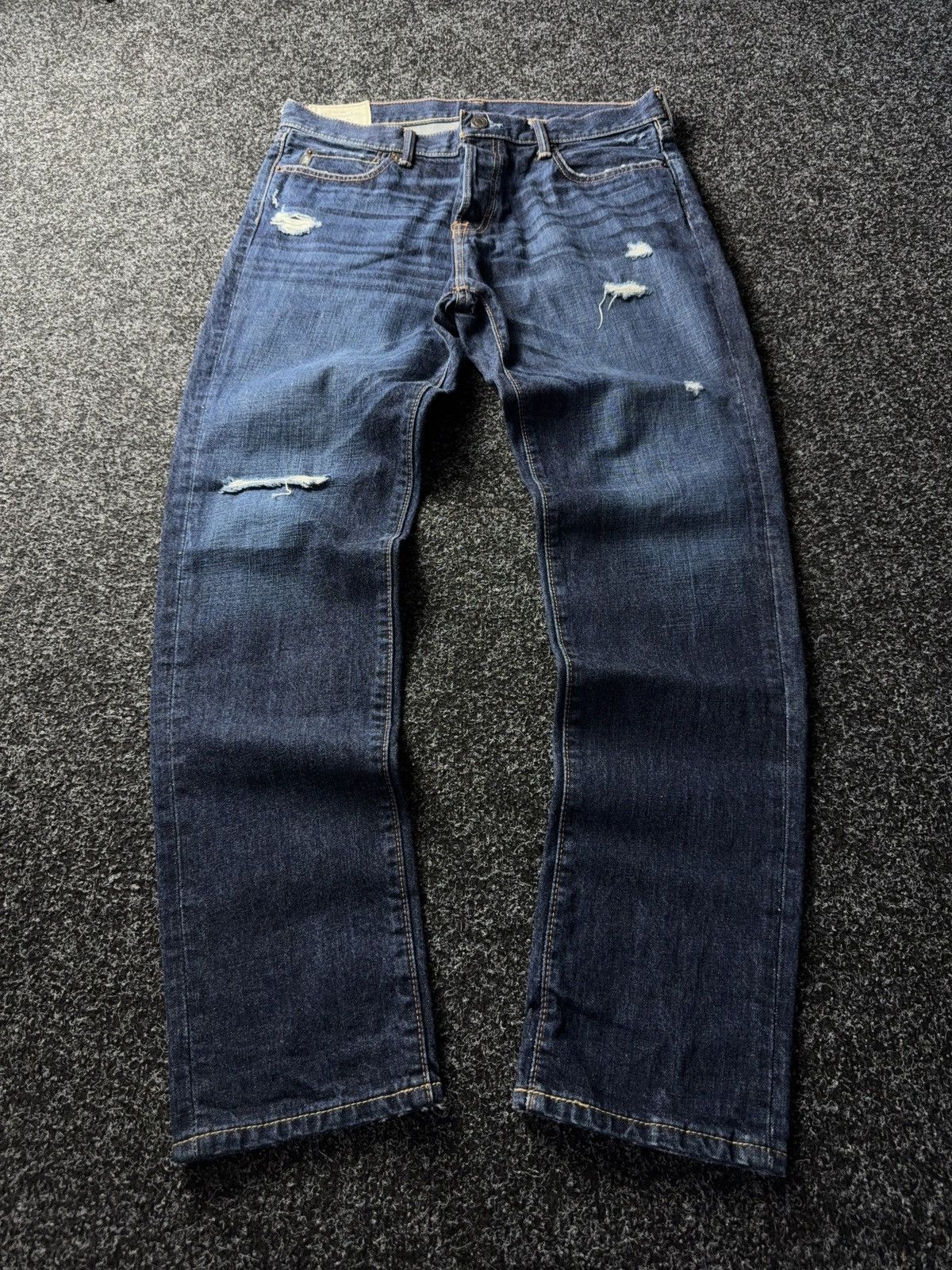 Abercrombie & Fitch 00s Abercrombie & Fitch Distressed Jeans Denim Pants Mexico Size US 34 / EU 50 - 1 Thumbnail