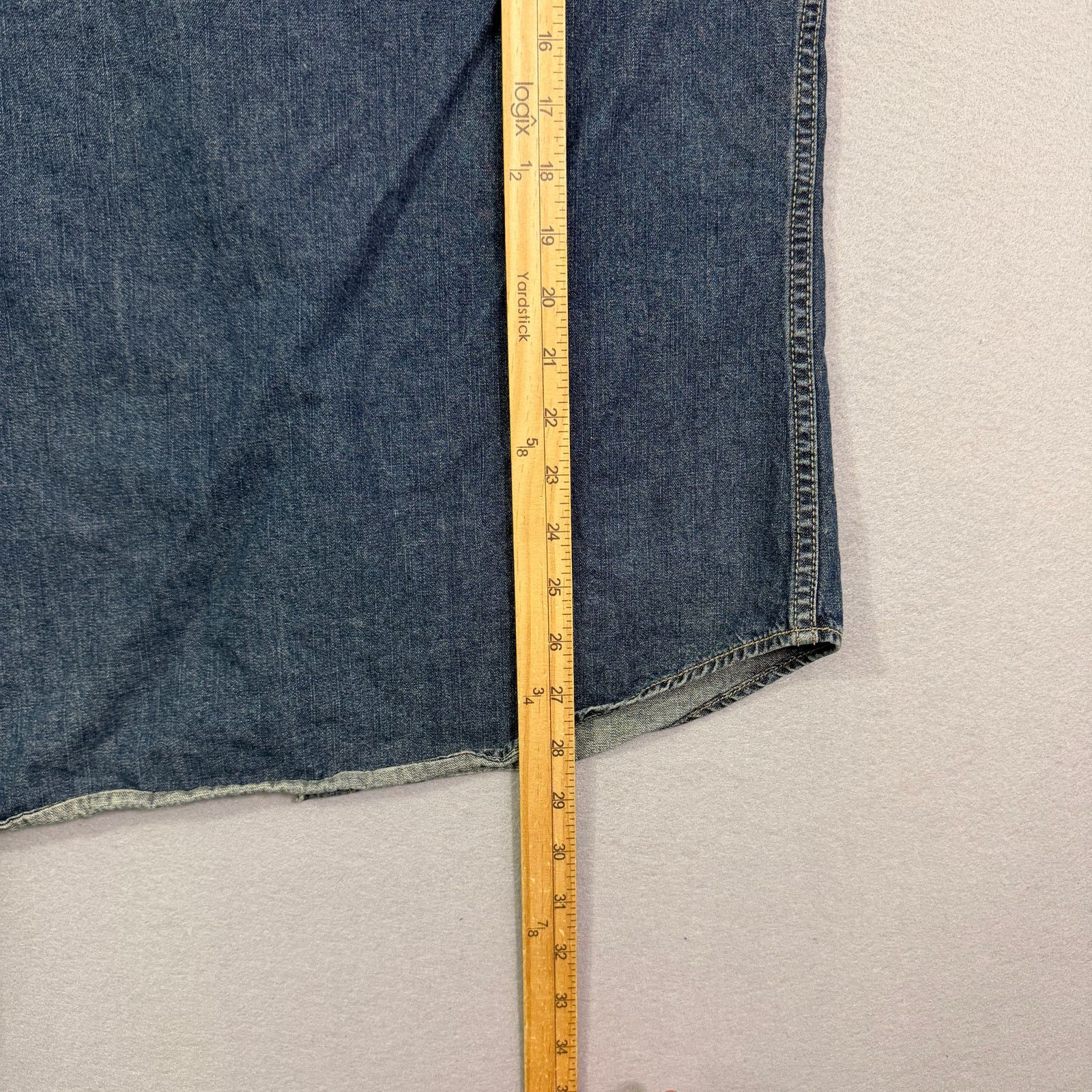 Vintage Vintage Old Navy Snap Button Denim Shirt Large Long Sleeve Size US L / EU 52-54 / 3 - 8 Thumbnail
