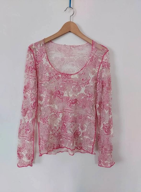 Vintage Vintage semi-sheer top 10/12 Size M / US 6-8 / IT 42-44 - 2 Thumbnail