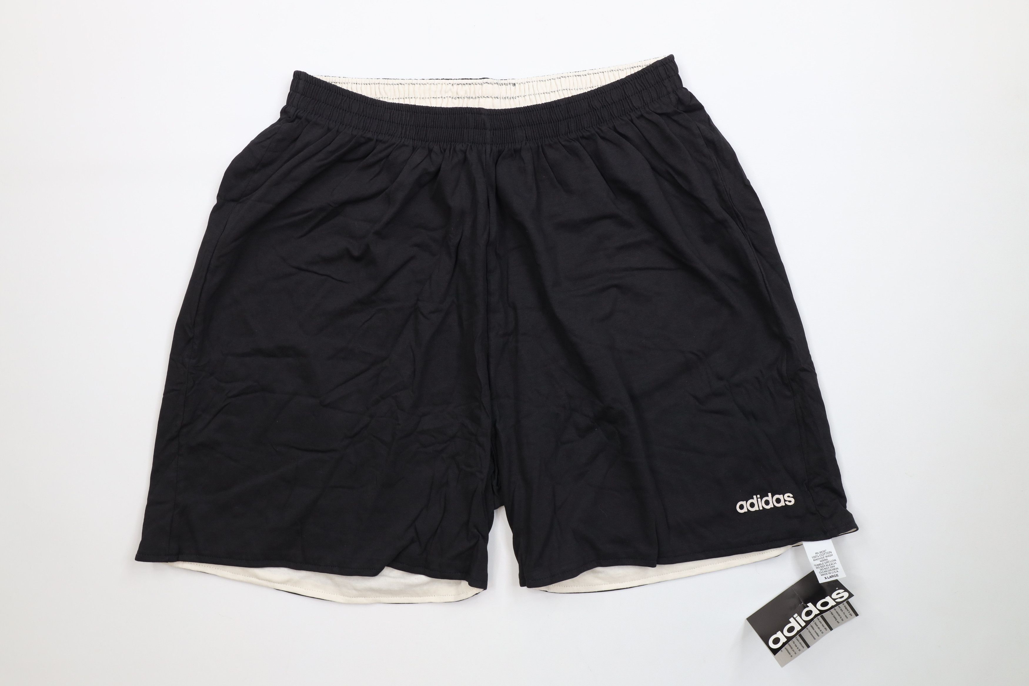 Adidas Deadstock Vintage 90s Adidas Reversible Above Knee Shorts Size US 36 / EU 52 - 1 Thumbnail