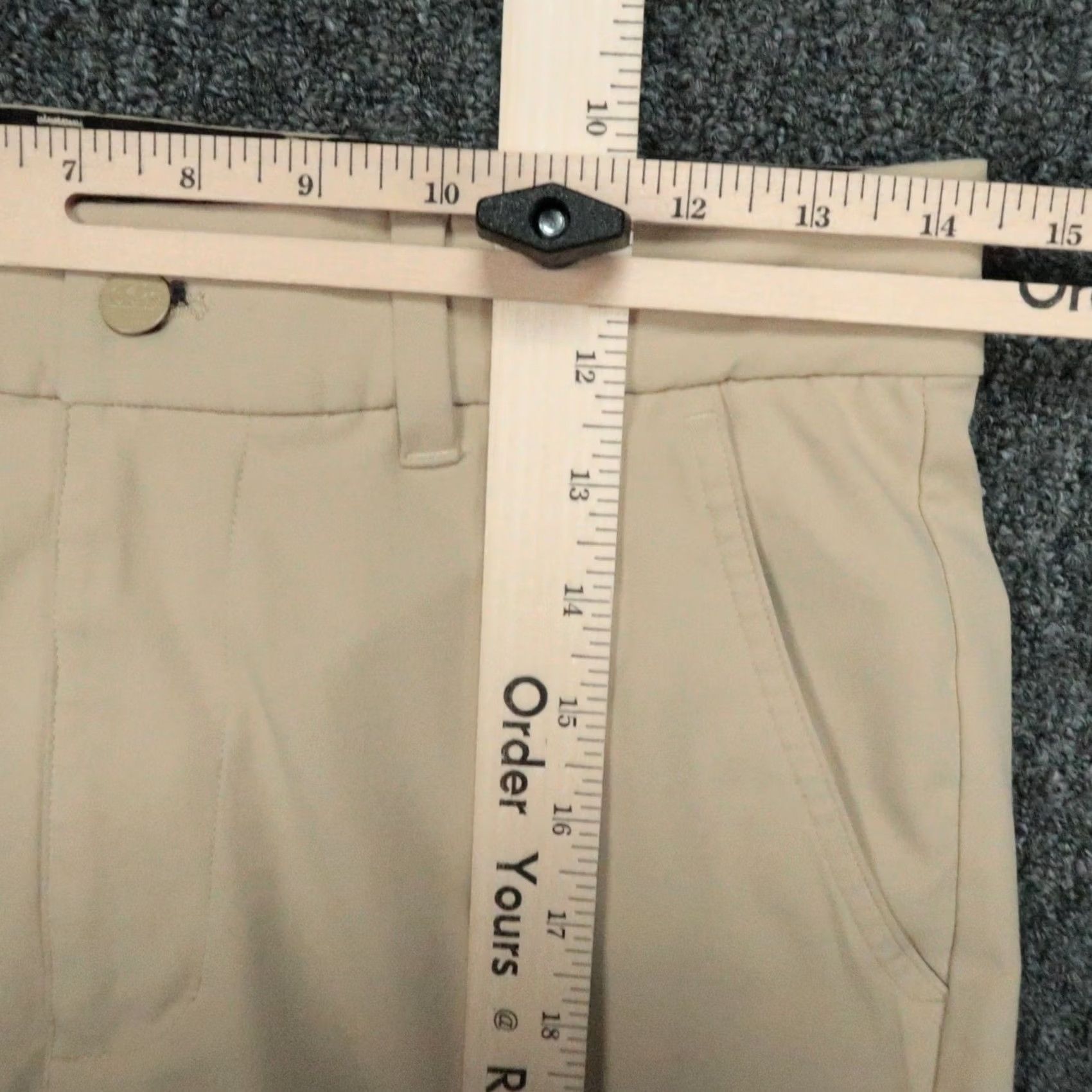 Vintage Good Good Pants Mens 28x30 Khaki Tan Jogger Zip Pocket Chino Stretch Size US 28 / EU 44 - 7 Thumbnail