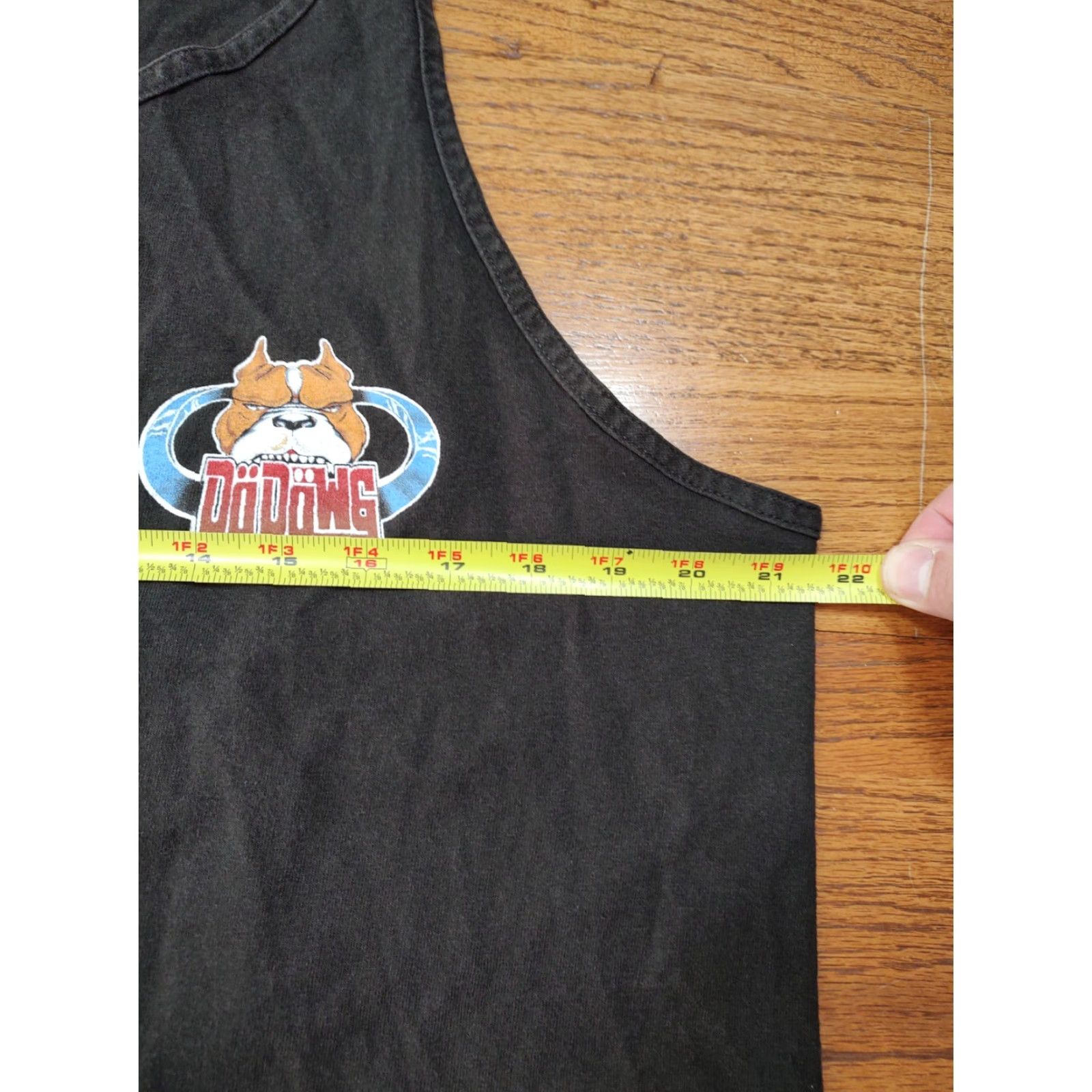 Doublet VINTAGE Da Dawg Men T-Shirt L Black Tank Top No Road No Problem Double Sided Size US L / EU 52-54 / 3 - 4 Thumbnail