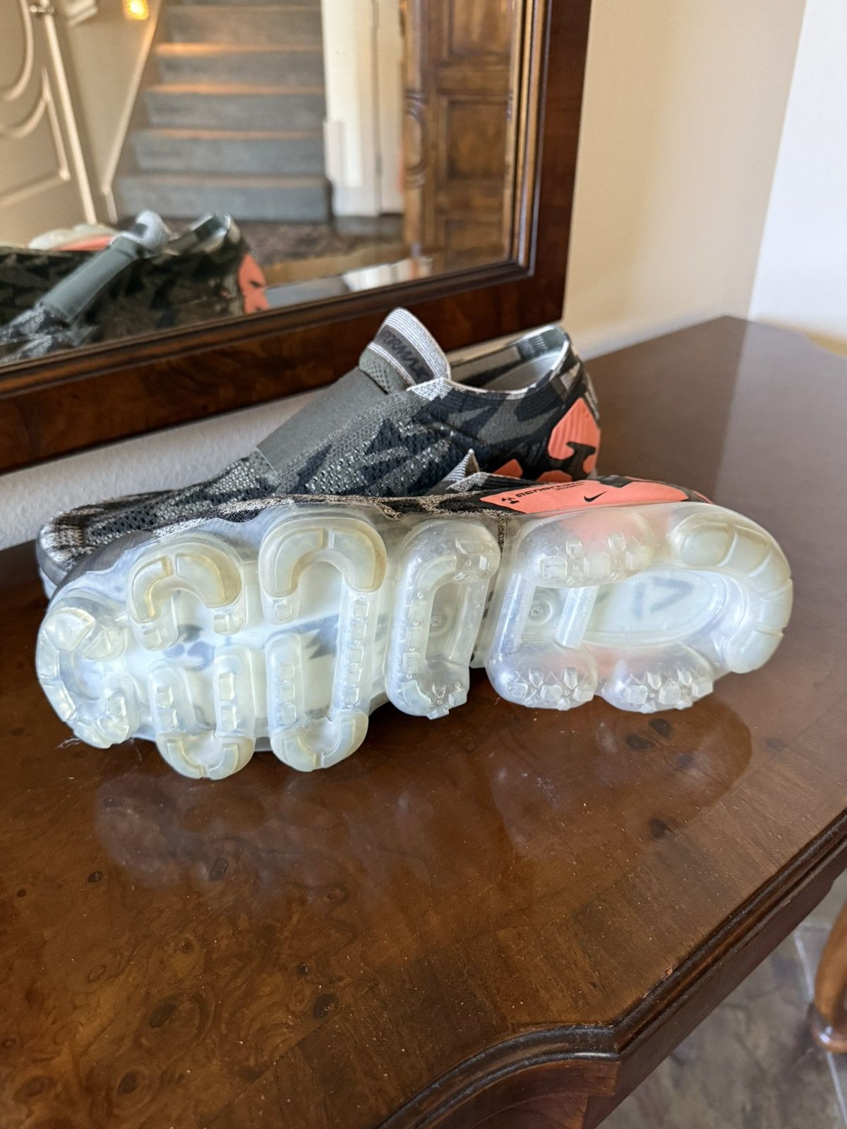 Acronym × Nike Acronym vapormax’s orange/grey colorway Size US 11.5 / EU 44-45 - 2 Thumbnail