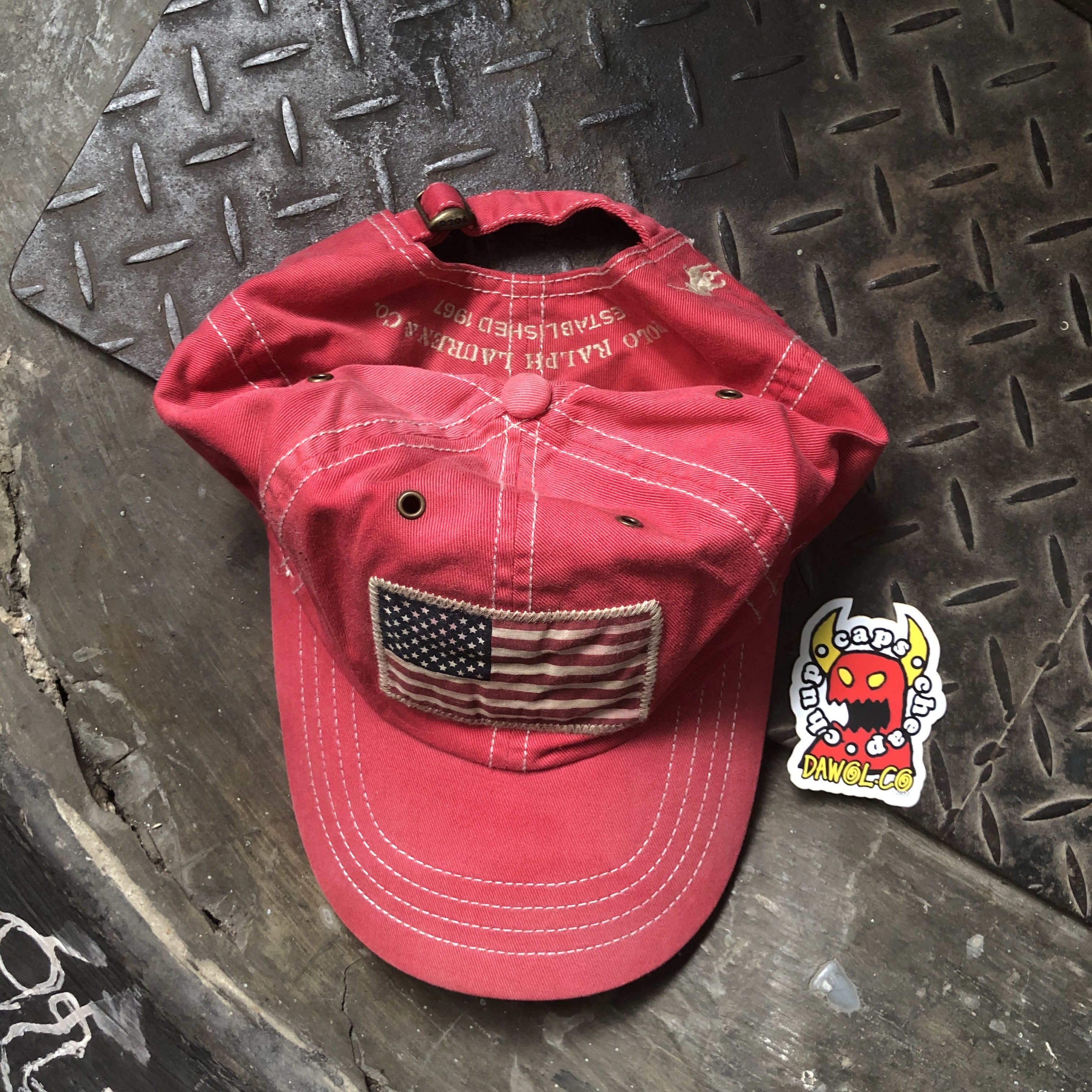Polo Ralph Lauren Vintage Polo Ralph Lauren USA Flag Sunfading Size ONE SIZE - 6 Thumbnail